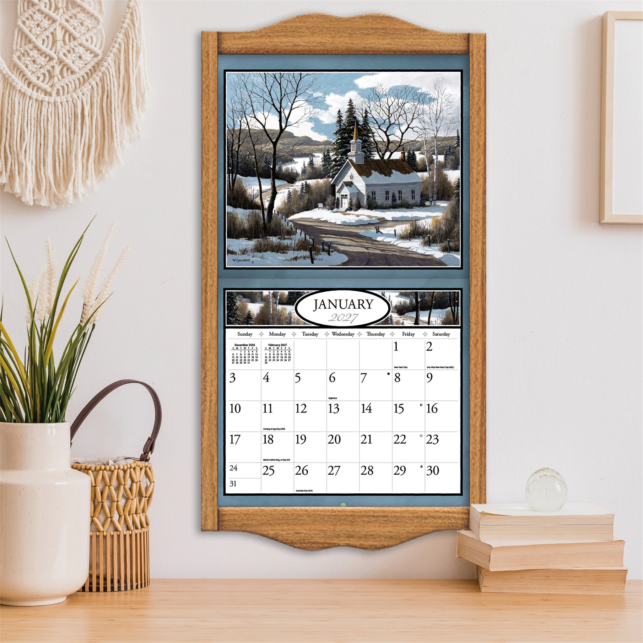 Country Churches 2027 Wall Calendar - Online Only