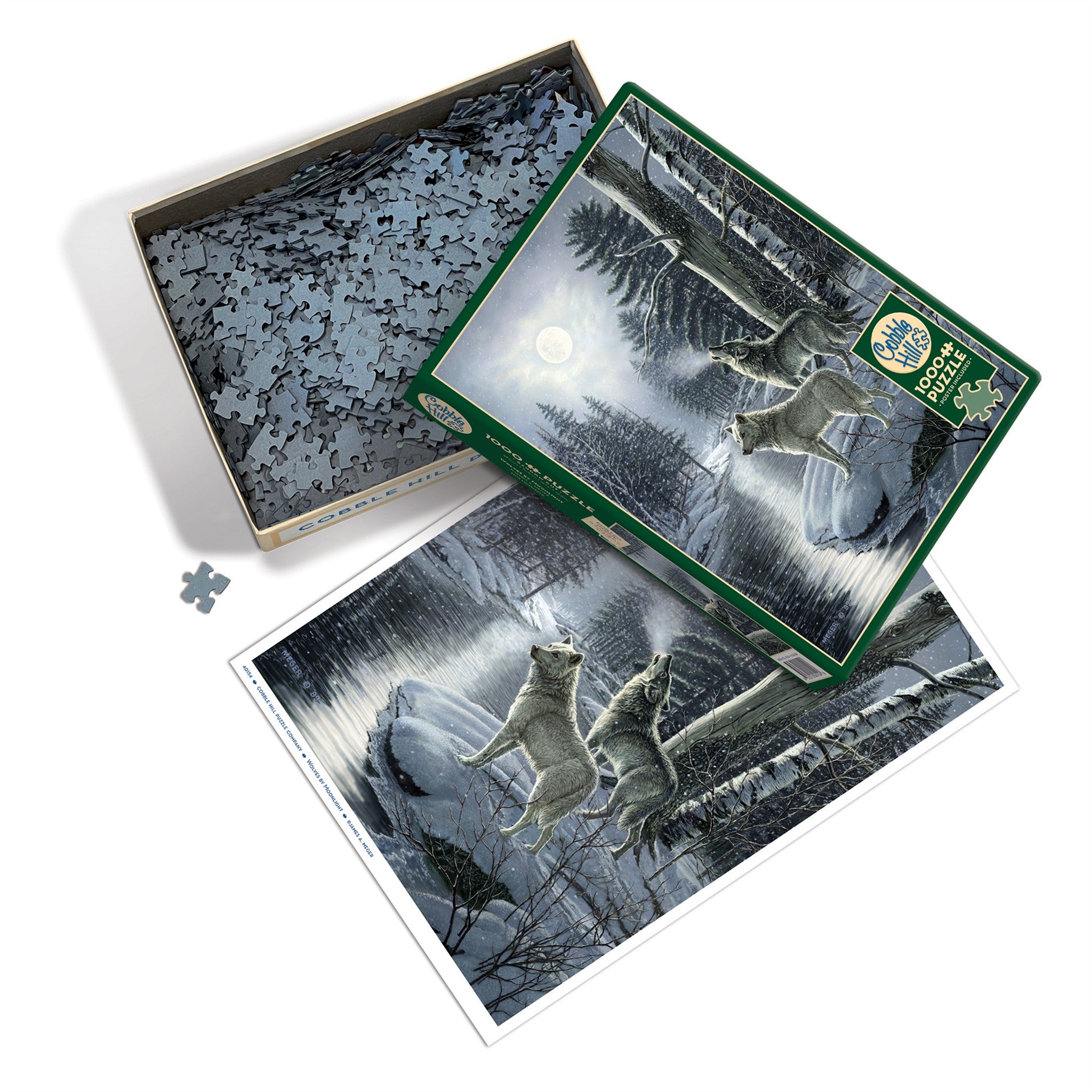 Wolves by Moonlight 1000 Piece Puzzle