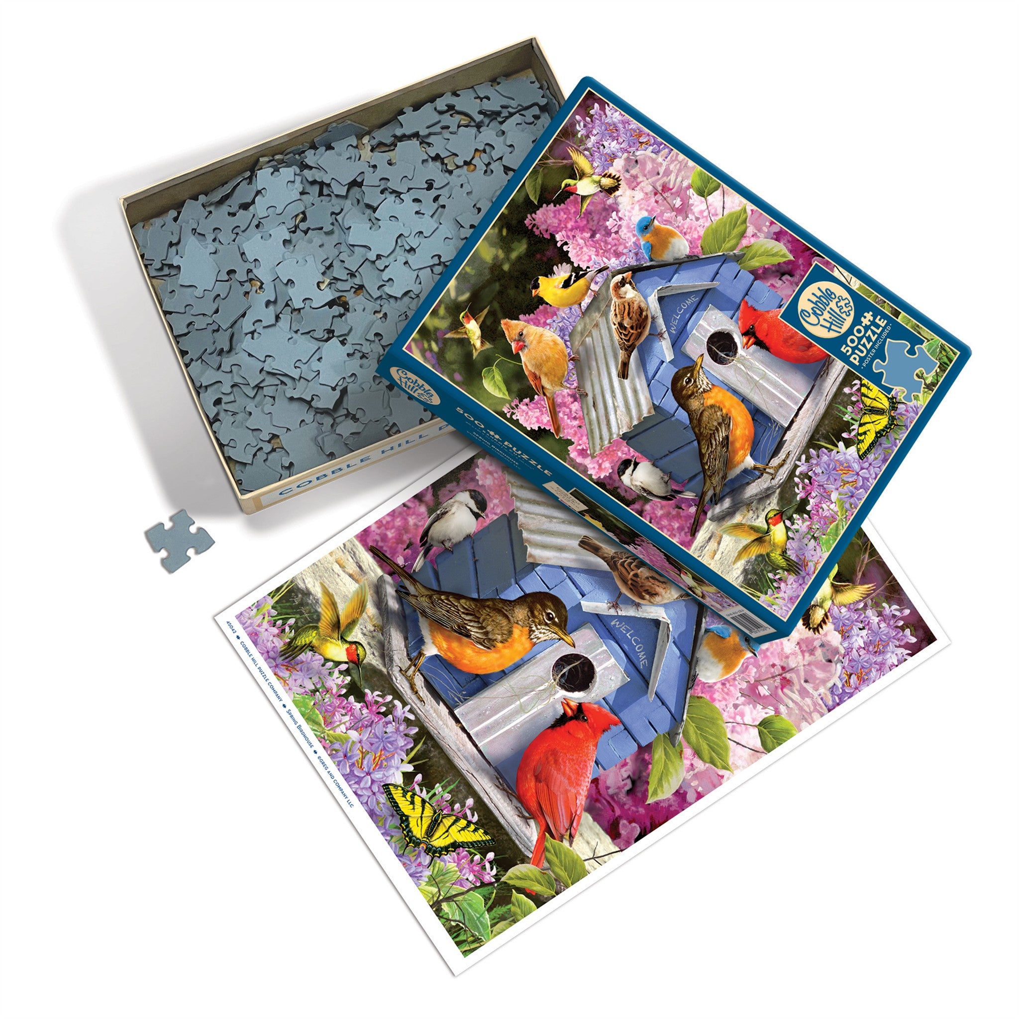 Spring Birdhouse 500 Piece Puzzle