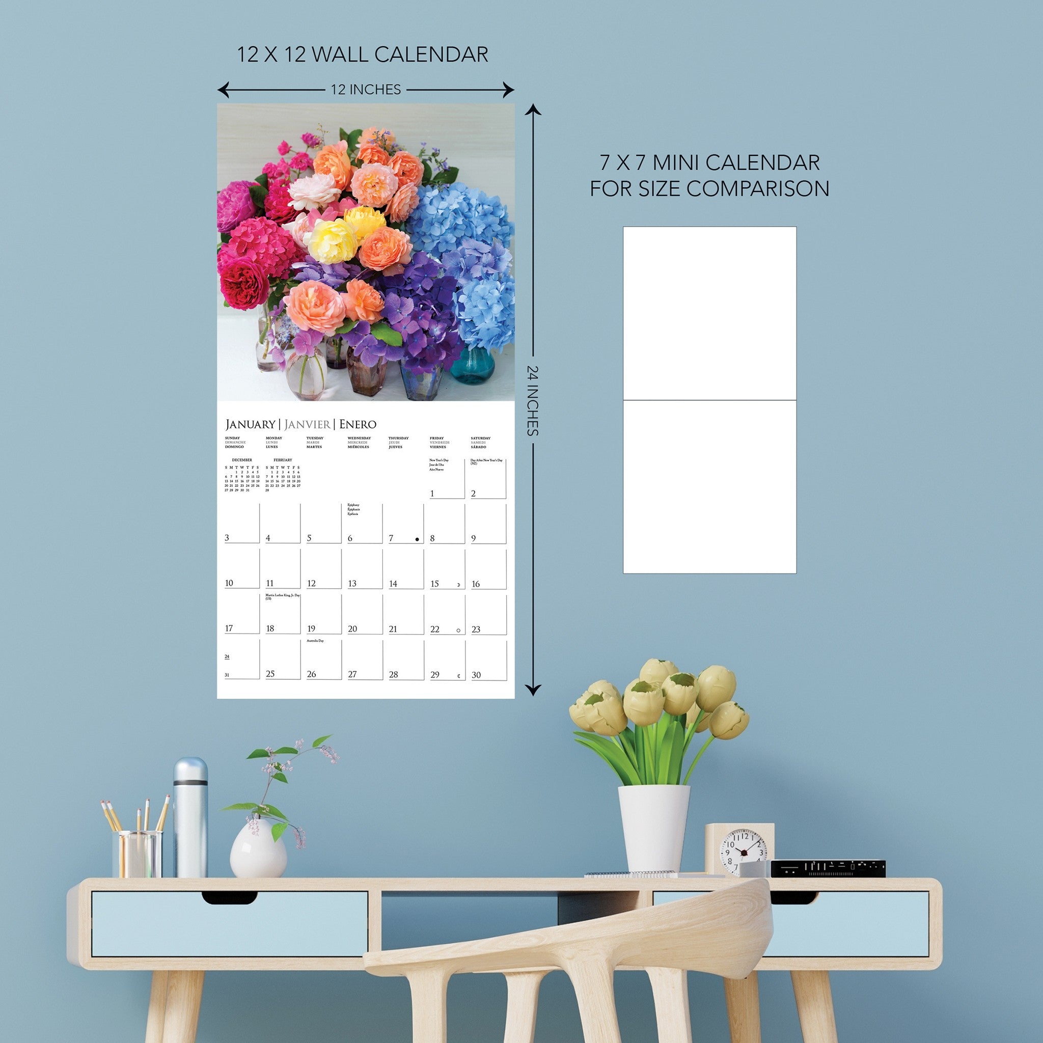 Garden Bouquets 2027 Wall Calendar