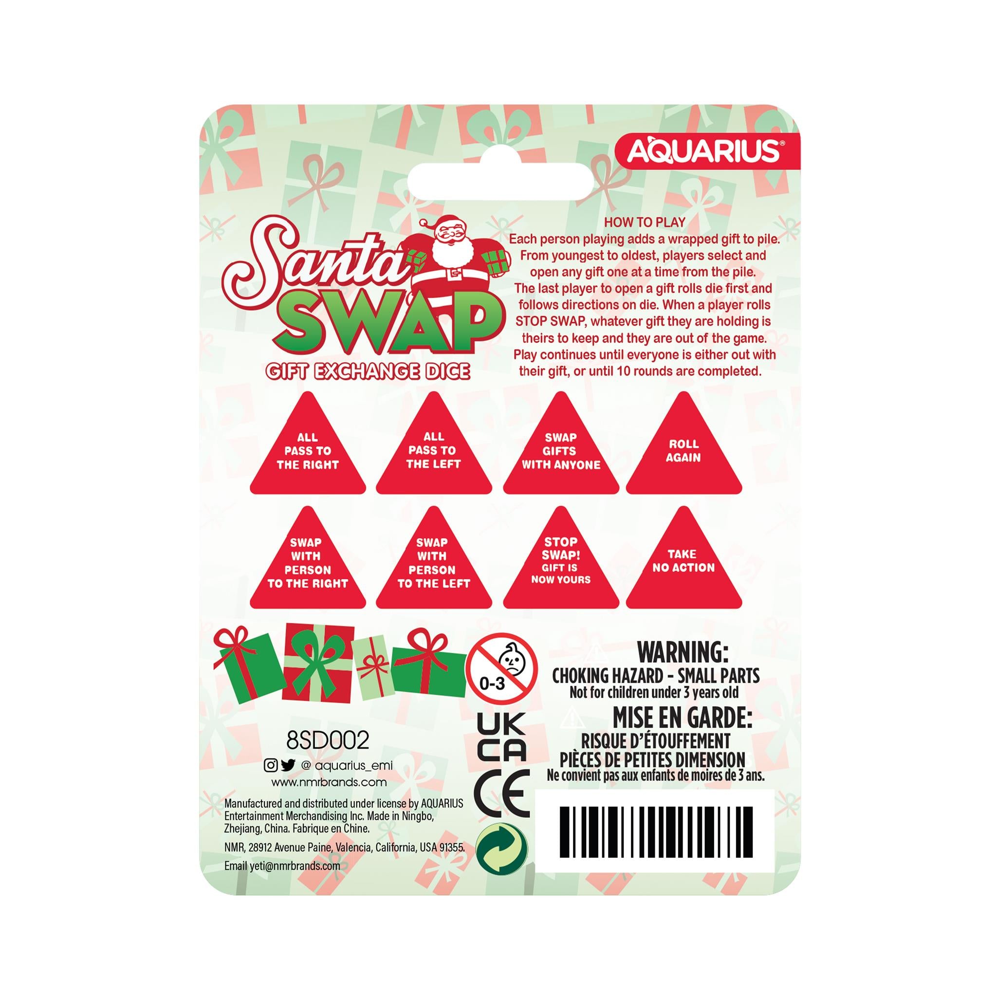 Santa Swap 8-Sided Dice Rolling Game