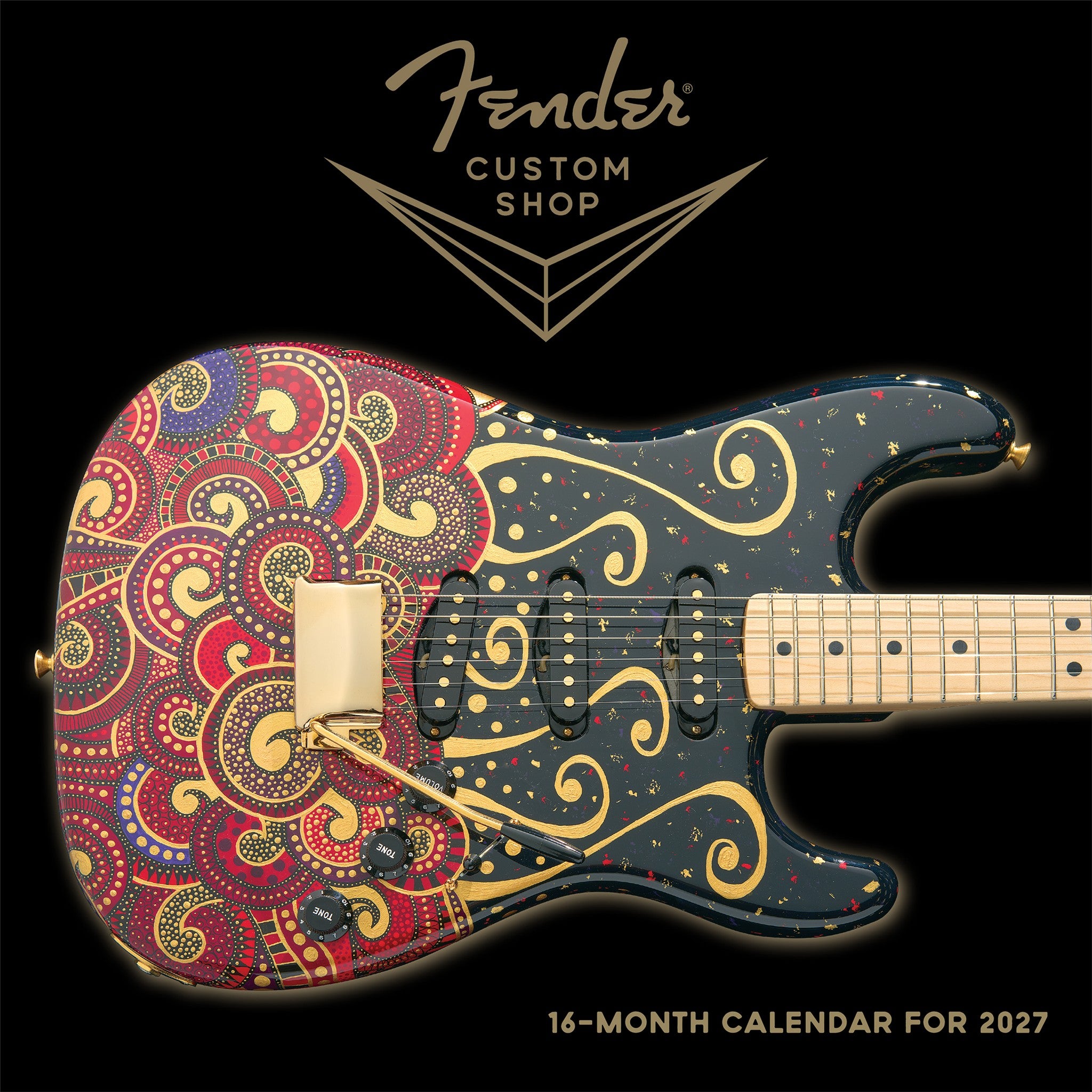 Fender® Custom Shop Guitar 2027 Wall Calendar
