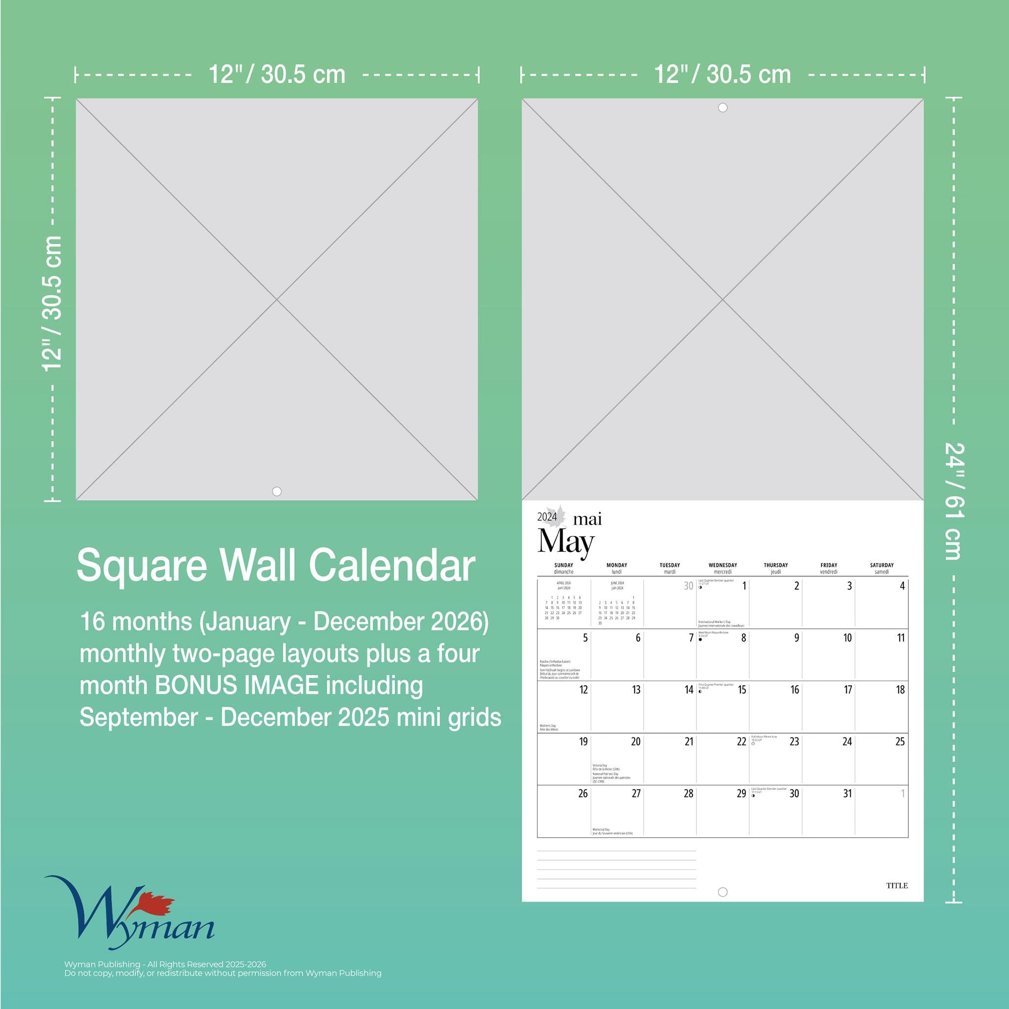 Cows Creamery 2026 Wall Calendar