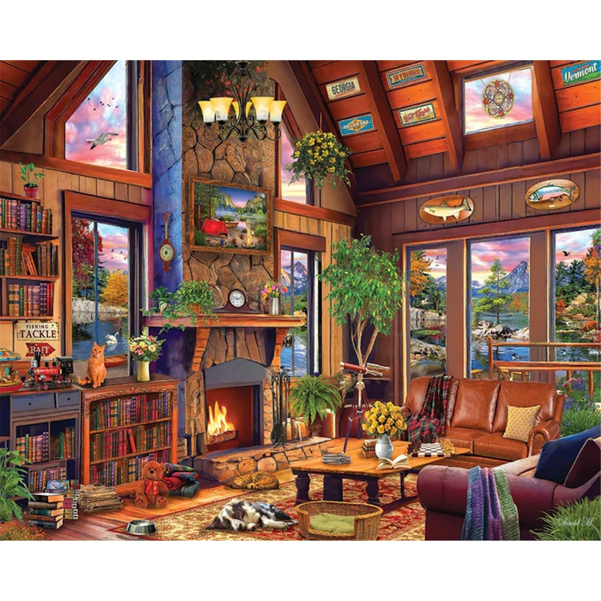 Wilderness Cabin 1000 Piece Puzzle