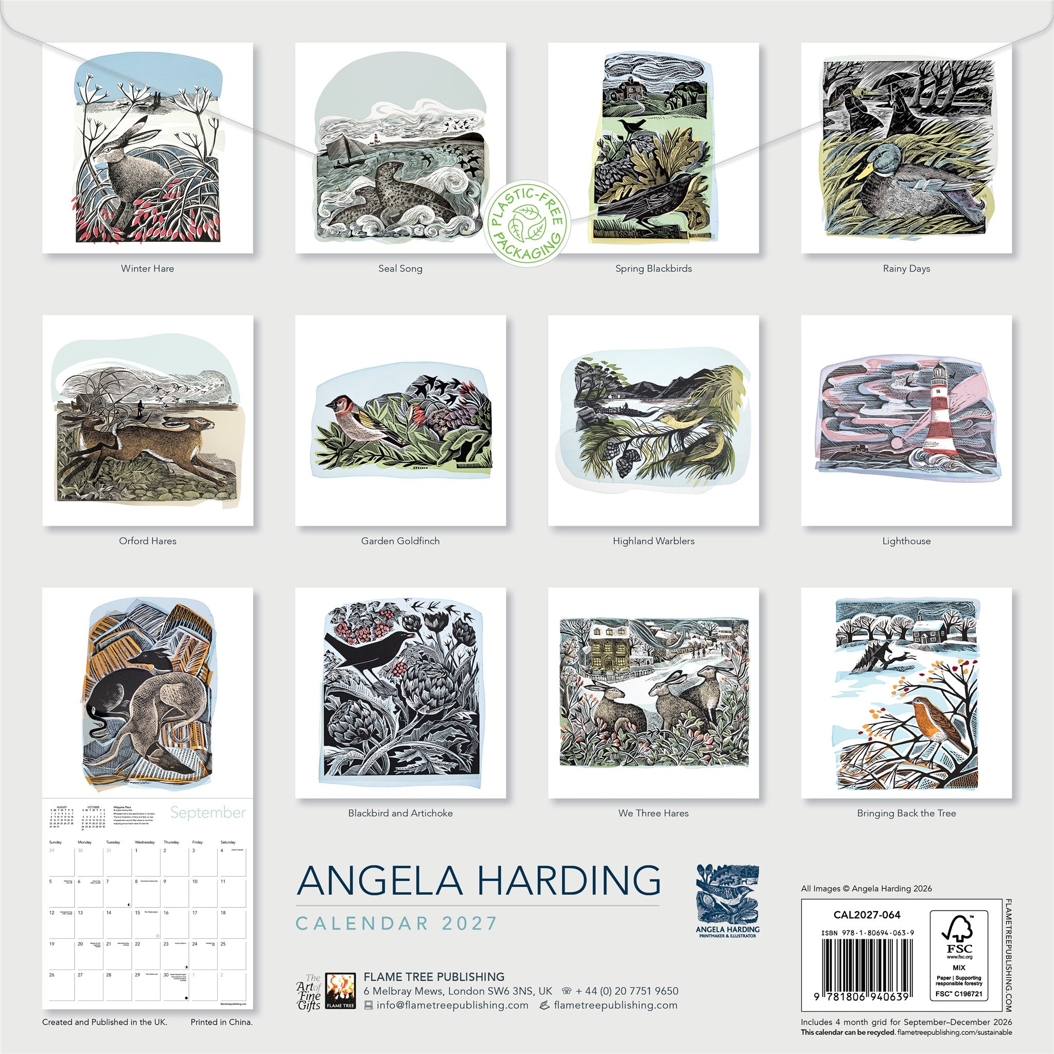 Angela Harding 2027 Wall Calendar - Online Only
