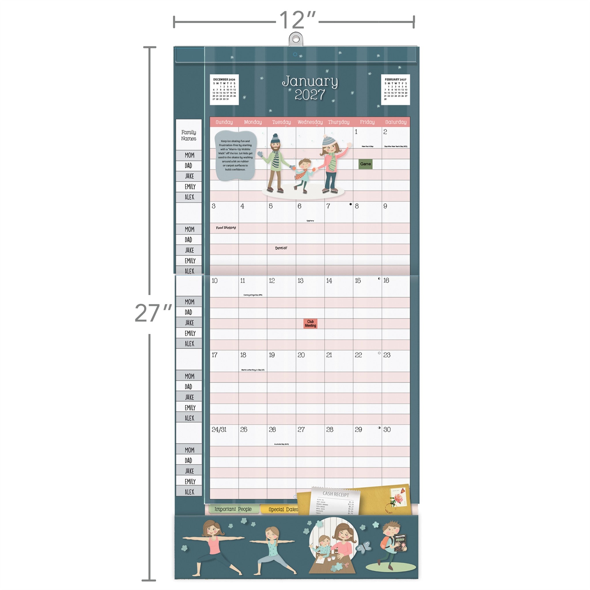 Moms Plan-It 2027 Wall Calendar - Online Only