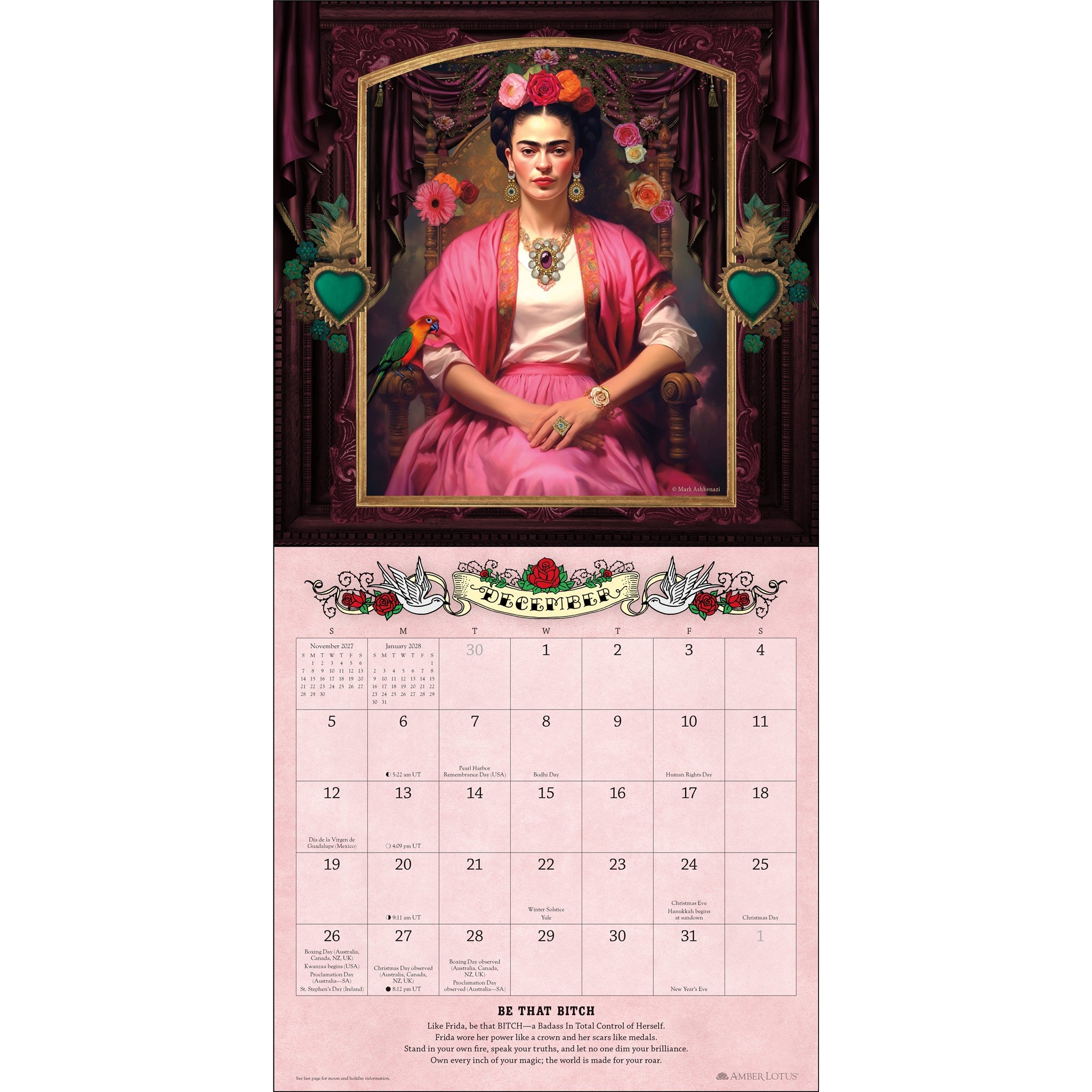 For the Love of Frida 2027 Wall Calendar