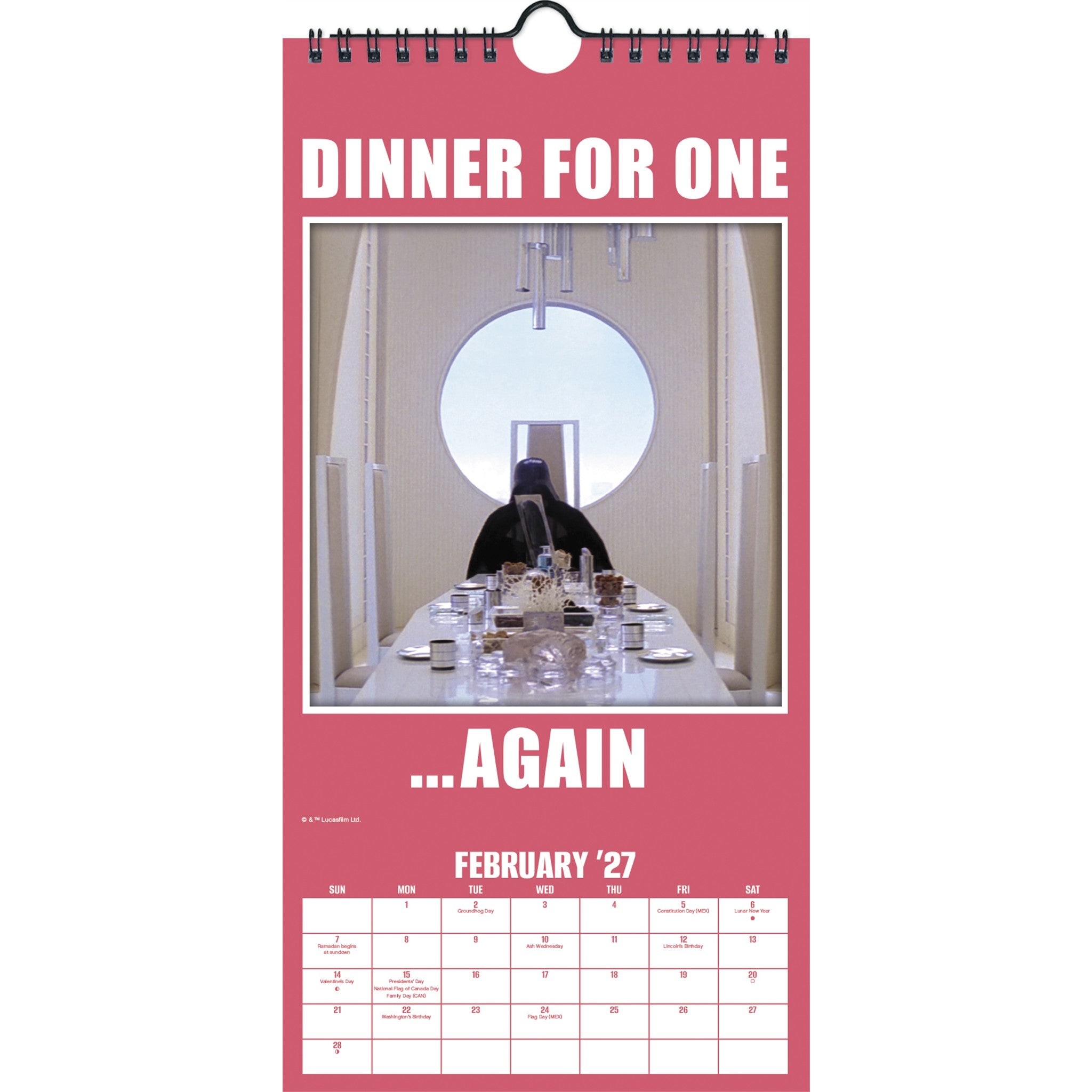 Star Wars 2027 Slim Calendar