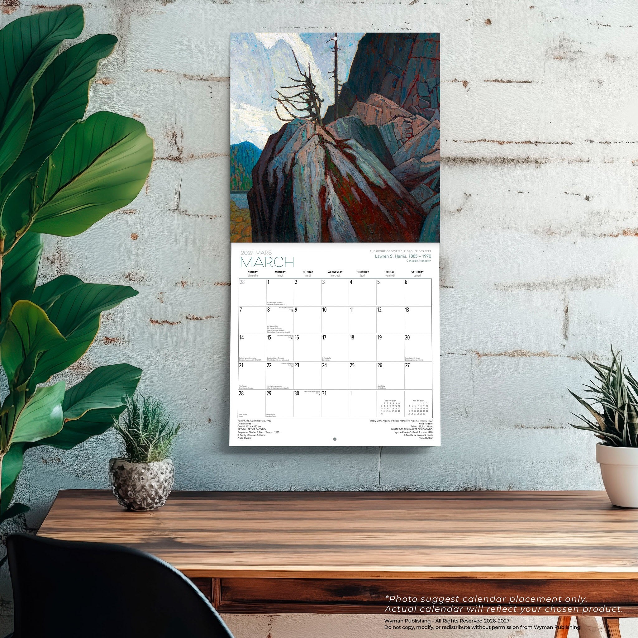 The Group of Seven / Le Groupe des Sept Art Gallery of Ontario 2027 Wall Calendar