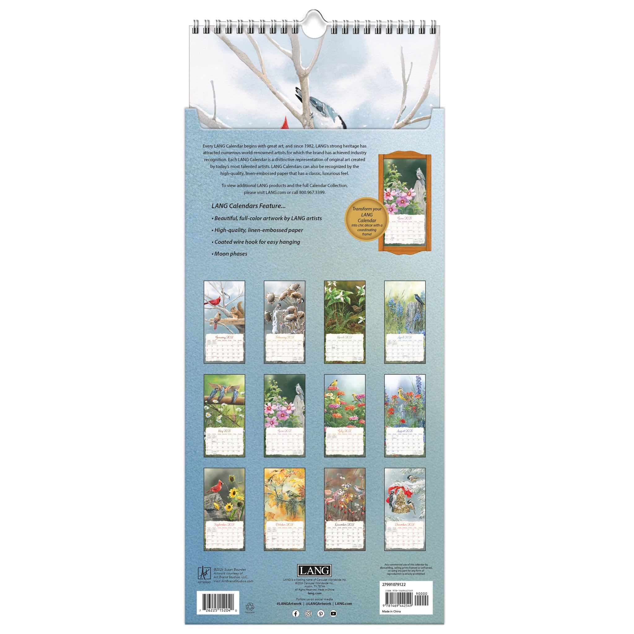 Songbirds 2027 Slim Calendar