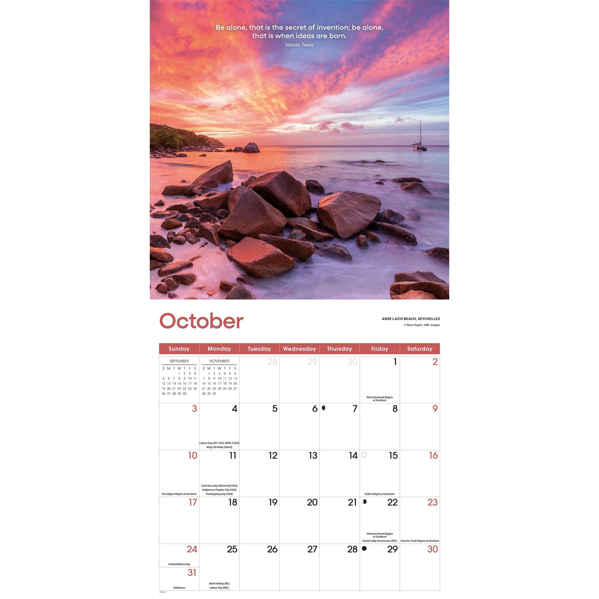 Solitude 2027 Wall Calendar
