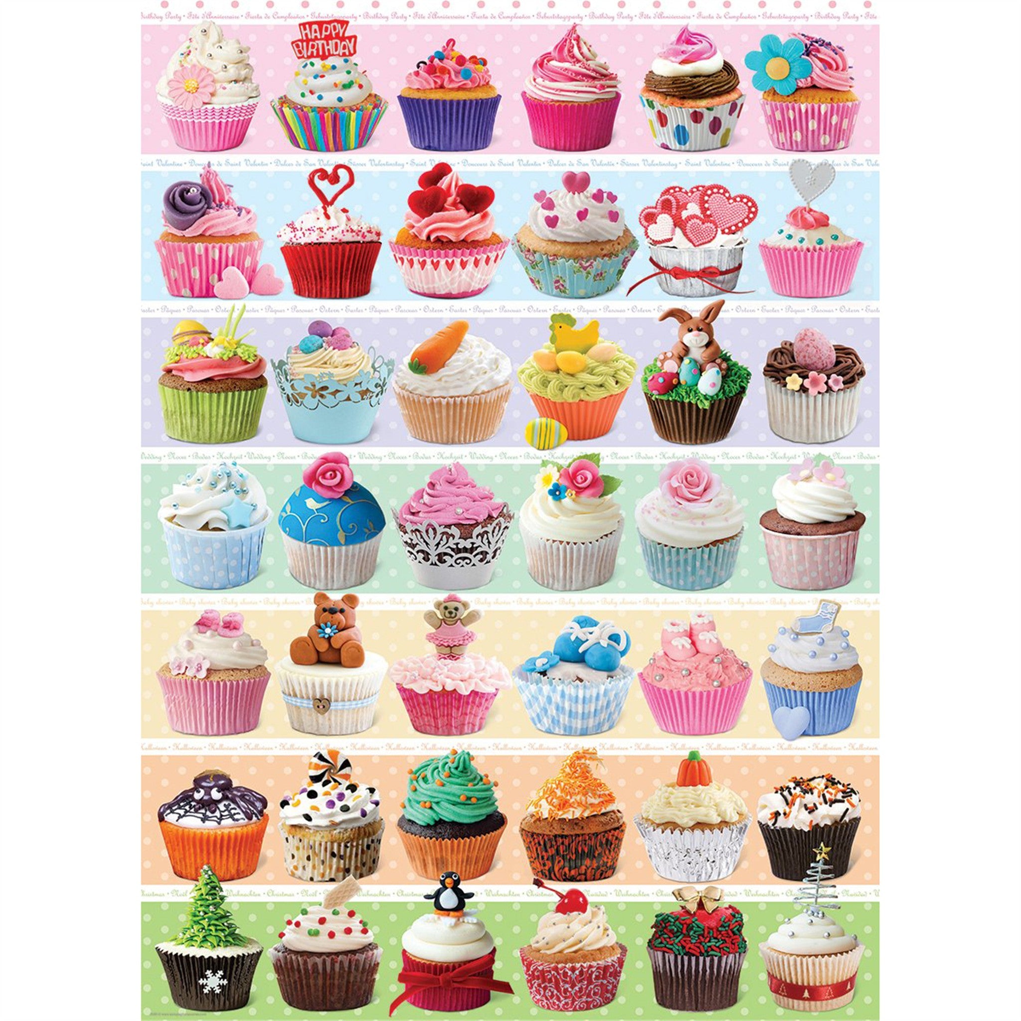 Cupcake Celebration 1000 Piece Puzzle - Online Only