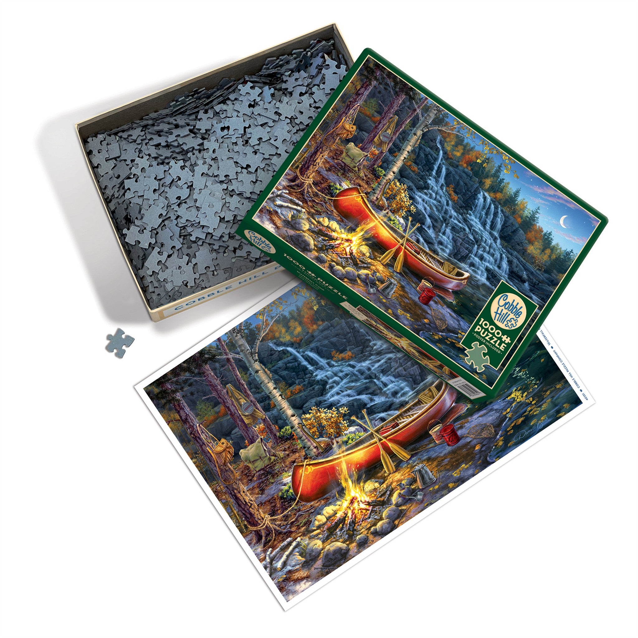 Waterfall Camp 1000 Piece Puzzle