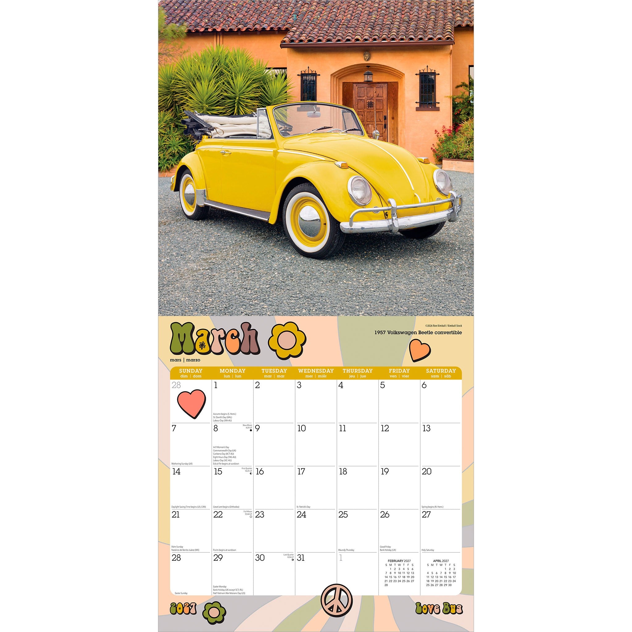 Love Bug 2027 Wall Calendar