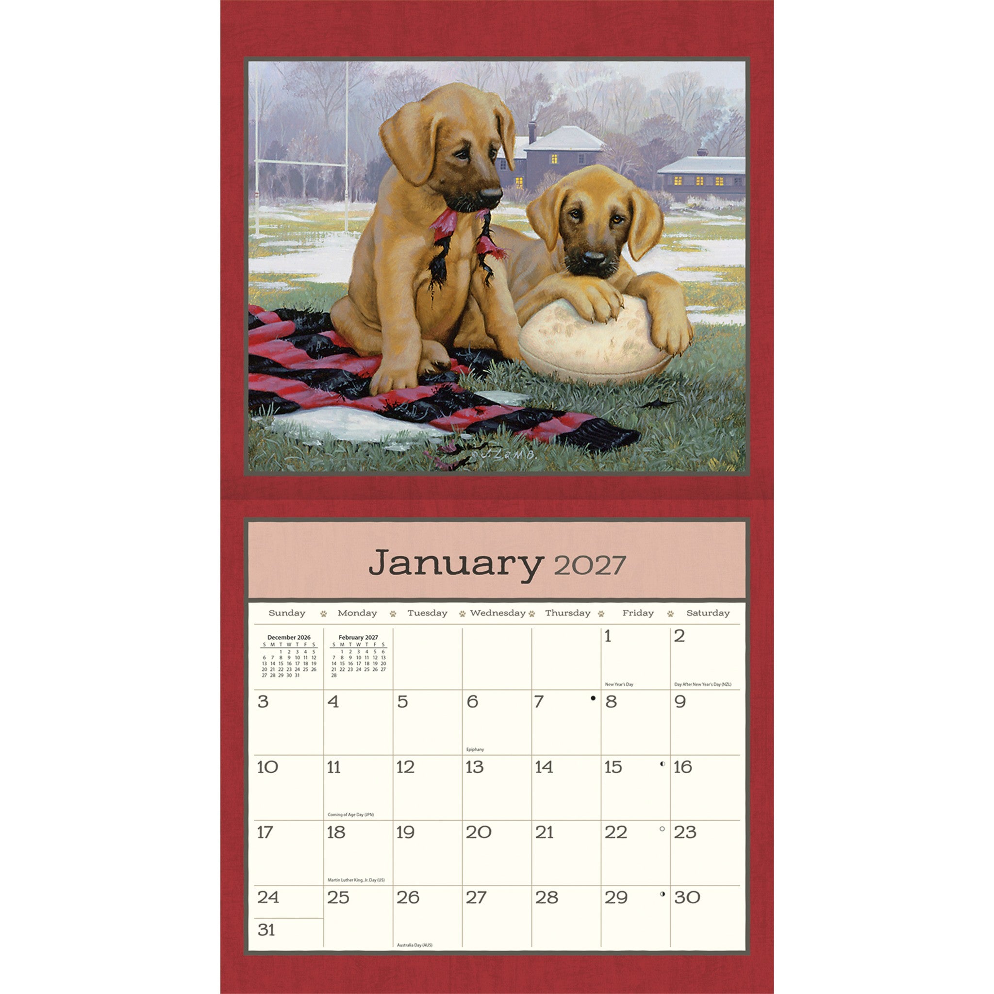 Puppy 2027 Wall Calendar - Online Only