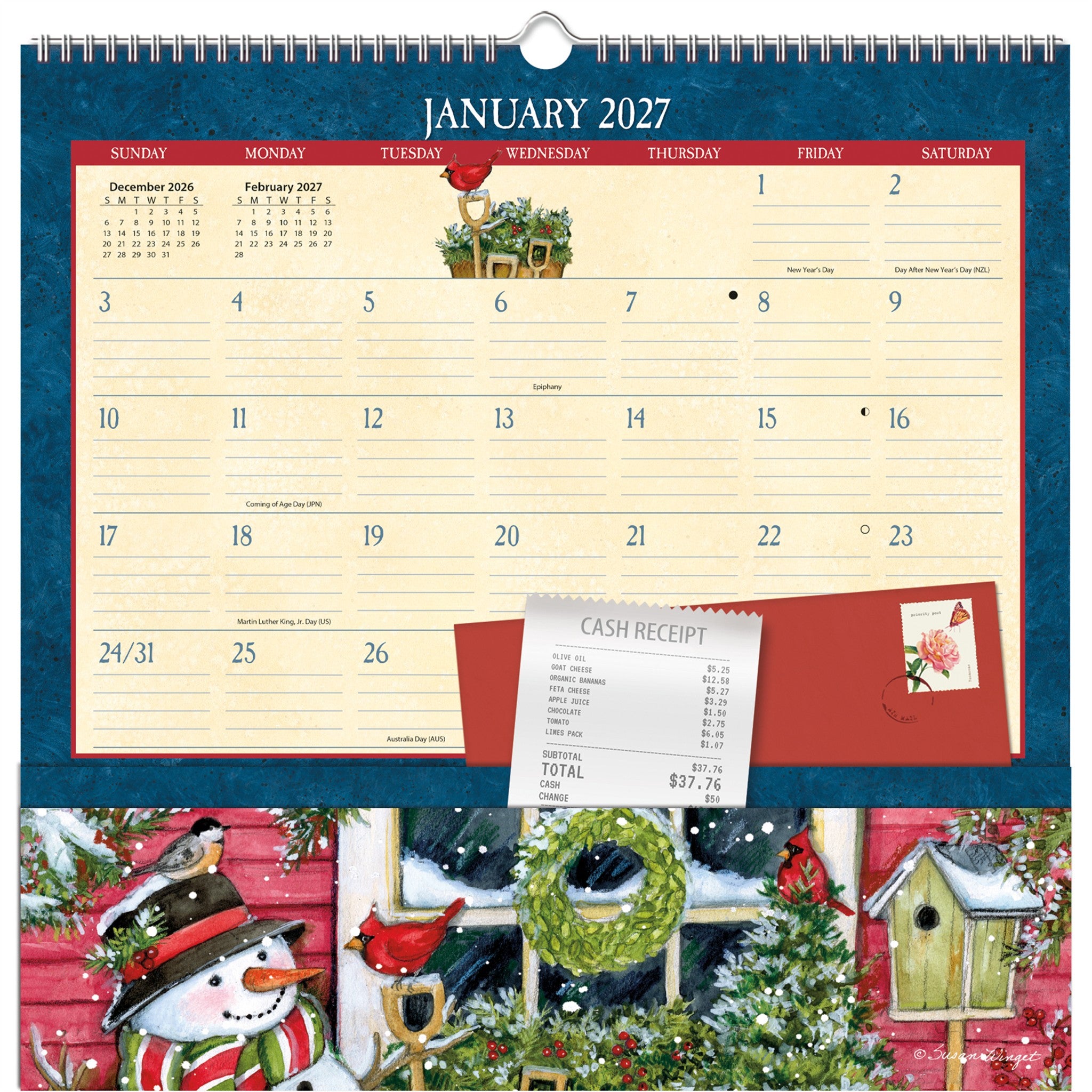 Heart and Home Note Nook 2027 Wall Calendar