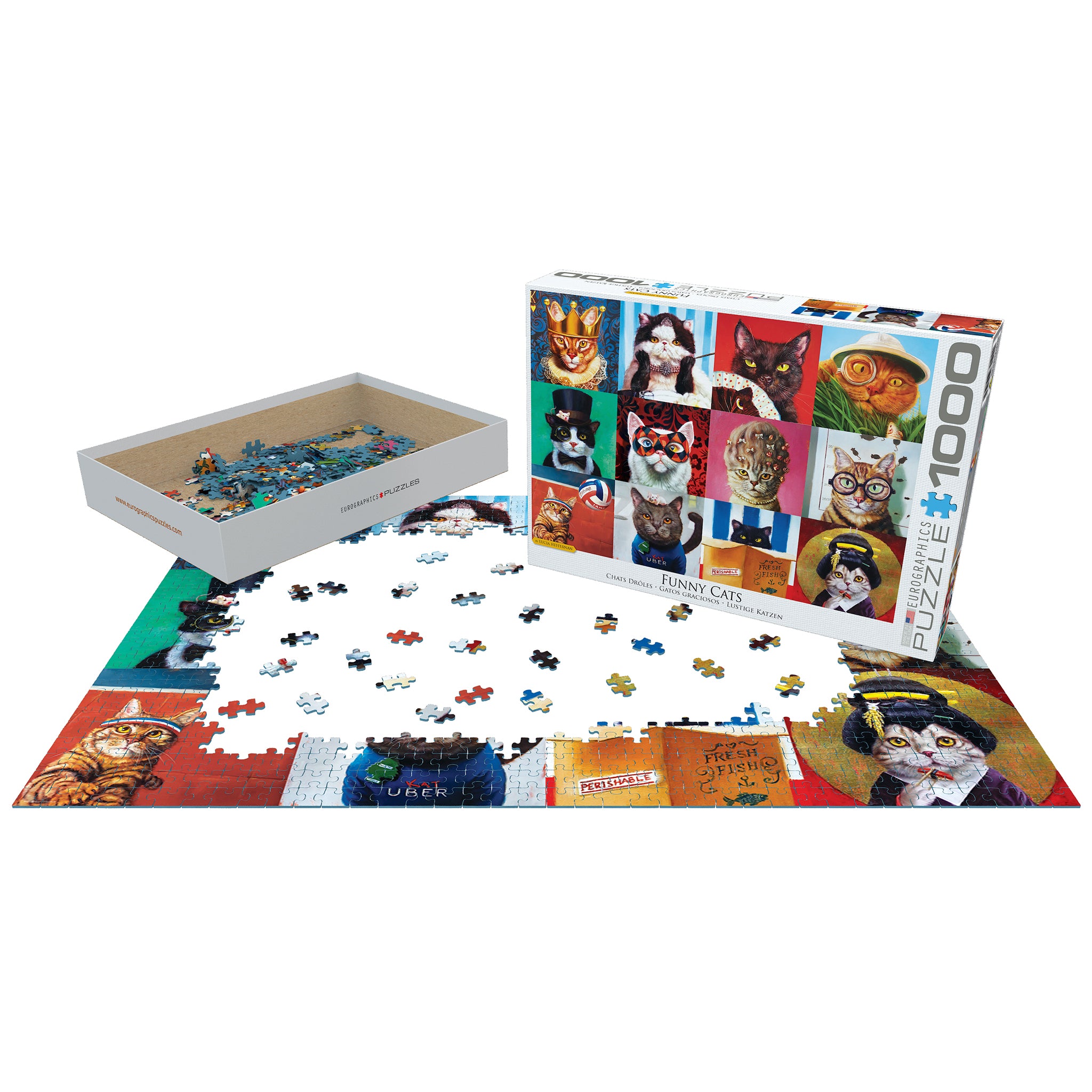 Funny Cats 1000 Piece Puzzle