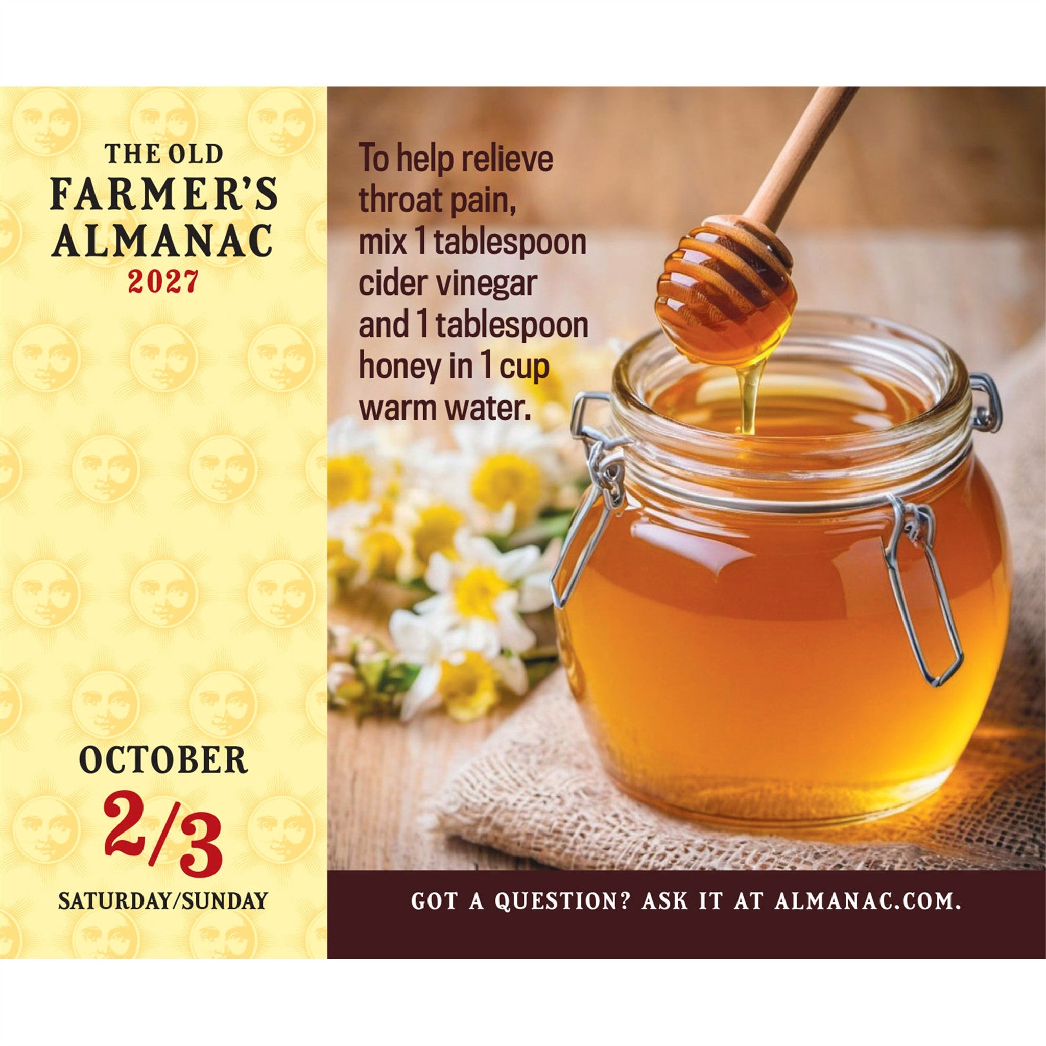 The Old Farmer's Almanac Everyday 2027 Box Calendar