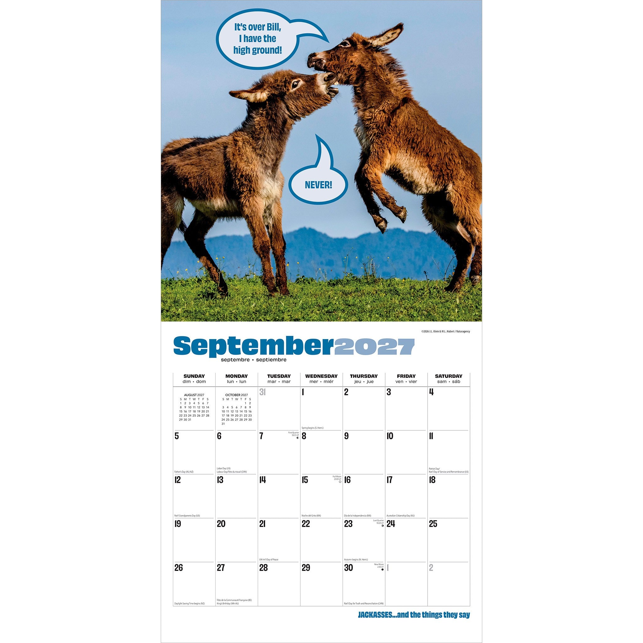 Jackasses 2027 Wall Calendar