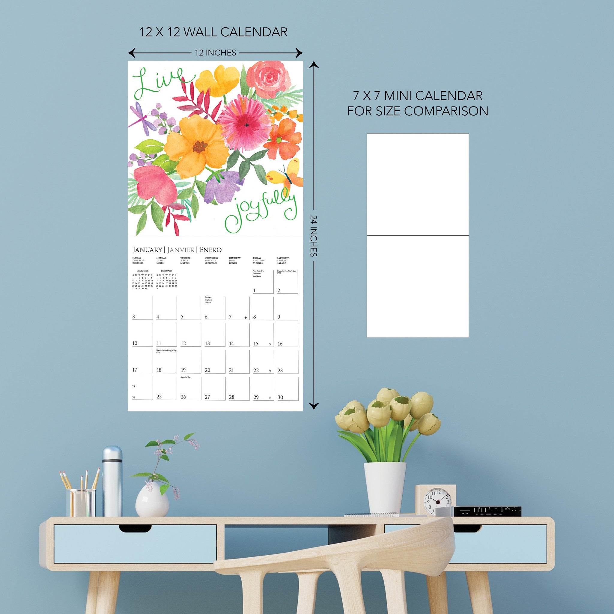 Live Love Laugh 2027 Wall Calendar