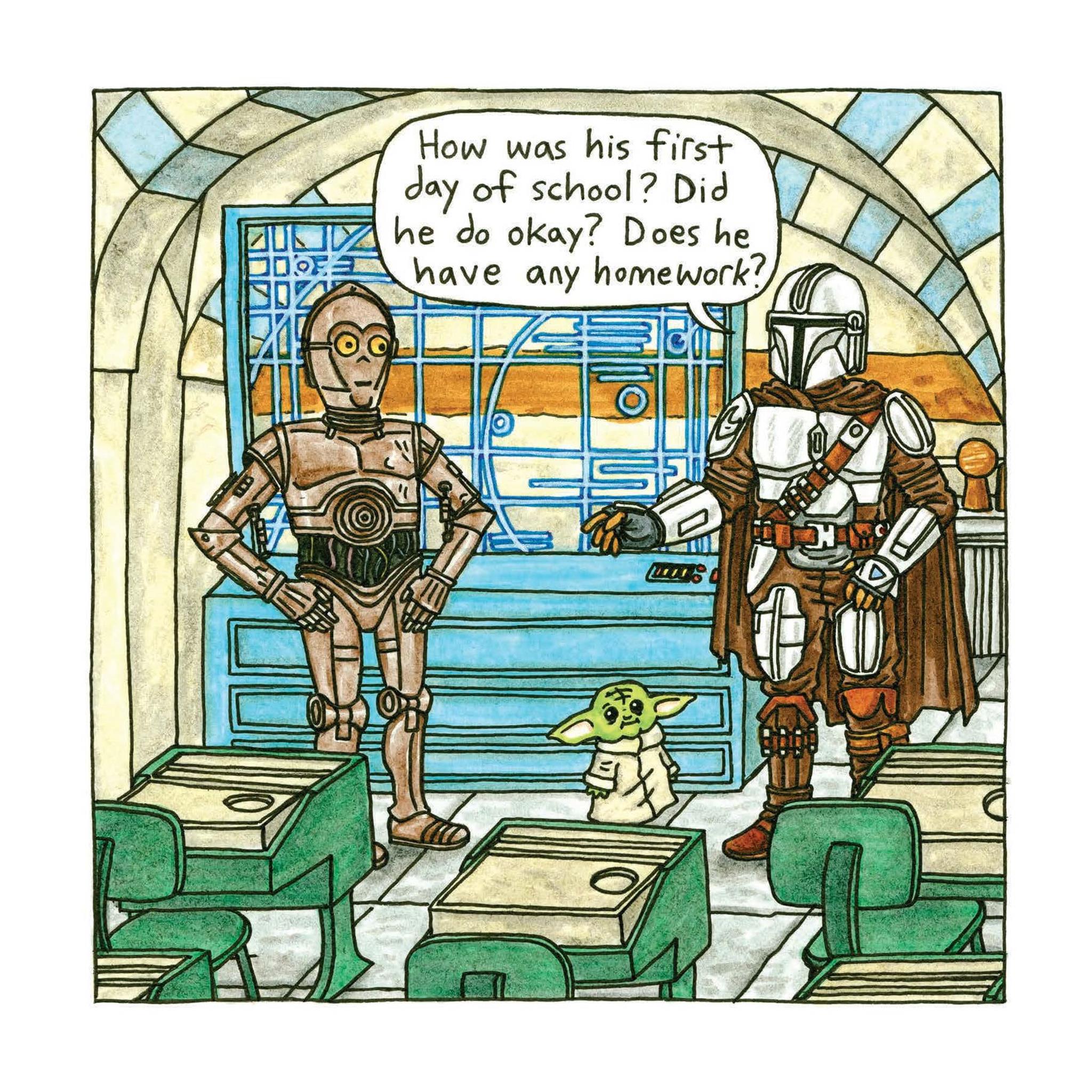 The Mandalorian And Child 2026 Wall Calendar - Online Only