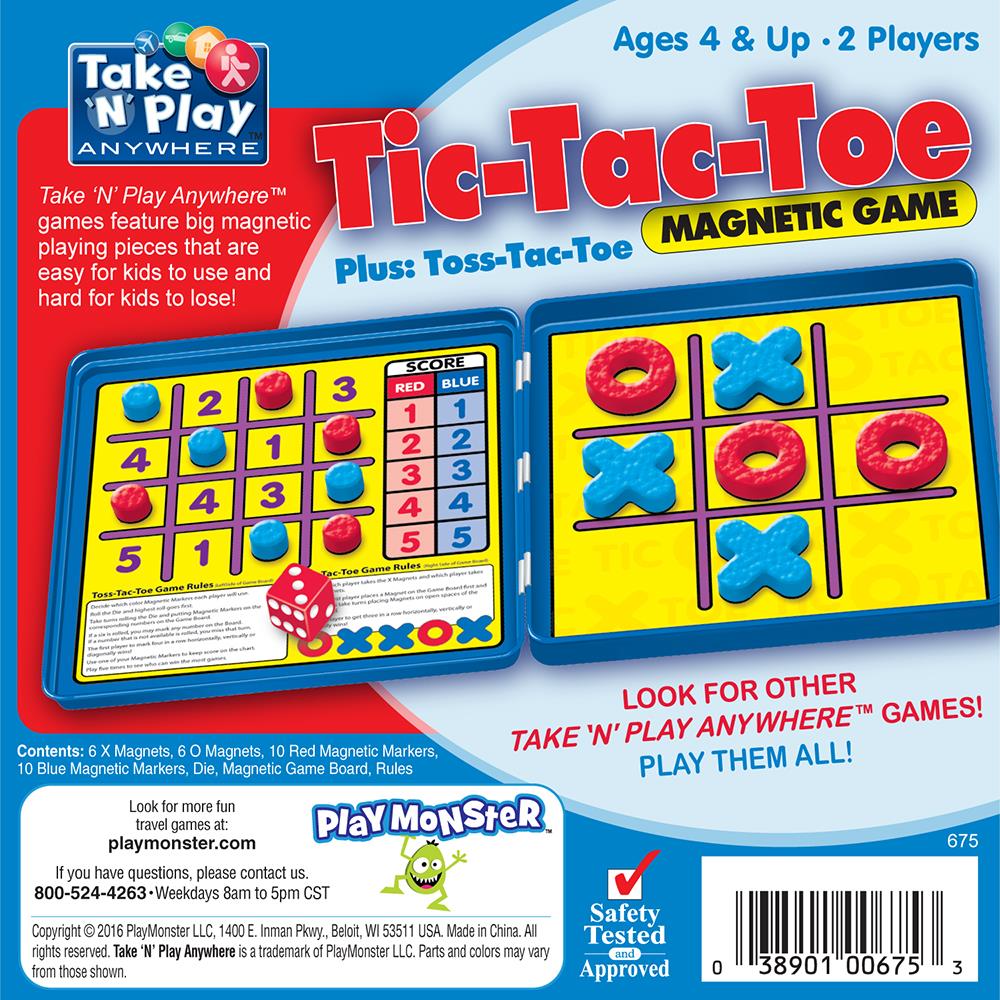 Tic Tac Toe Magnetic - Calendar Club Canada