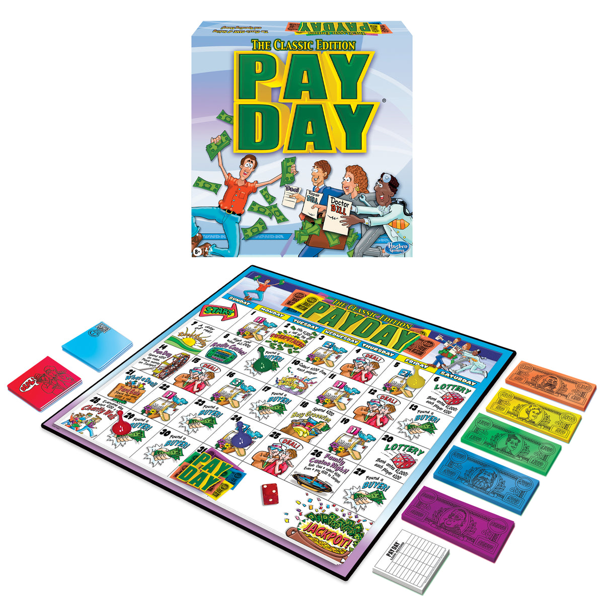 Pay Day Family Board Game by Winning Moves - Calendar Club 714043010871