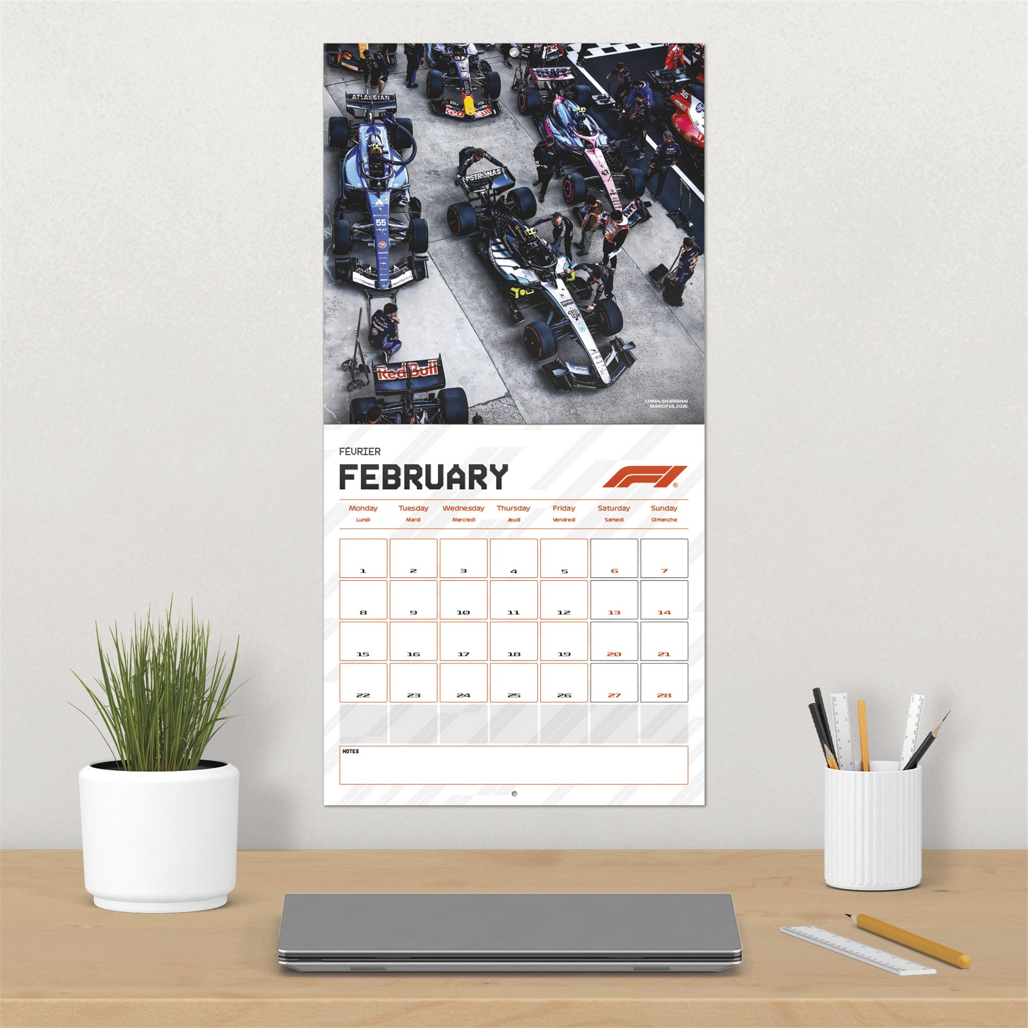 Formula 1 2027 Wall Calendar