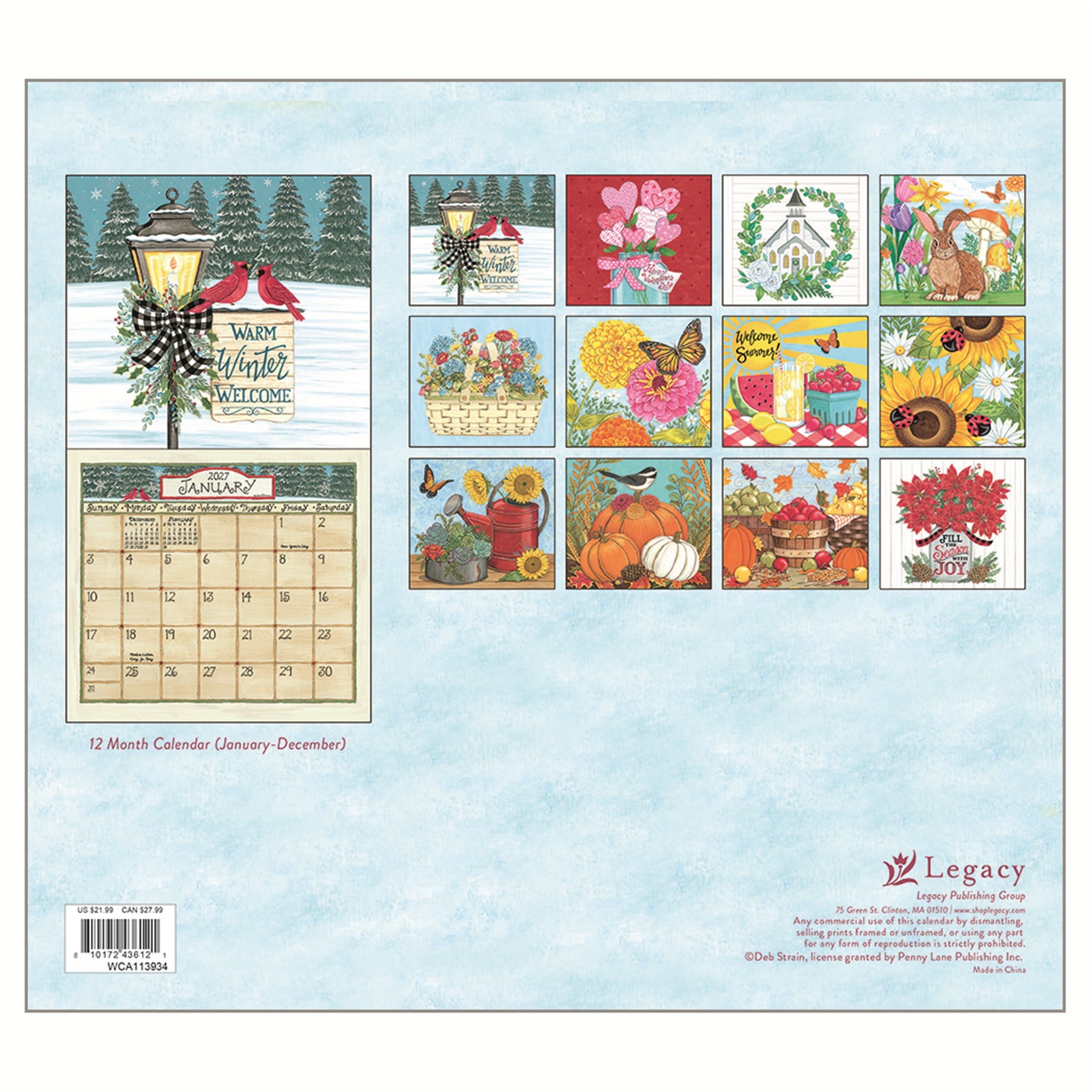 Coming Home 2027 Wall Calendar