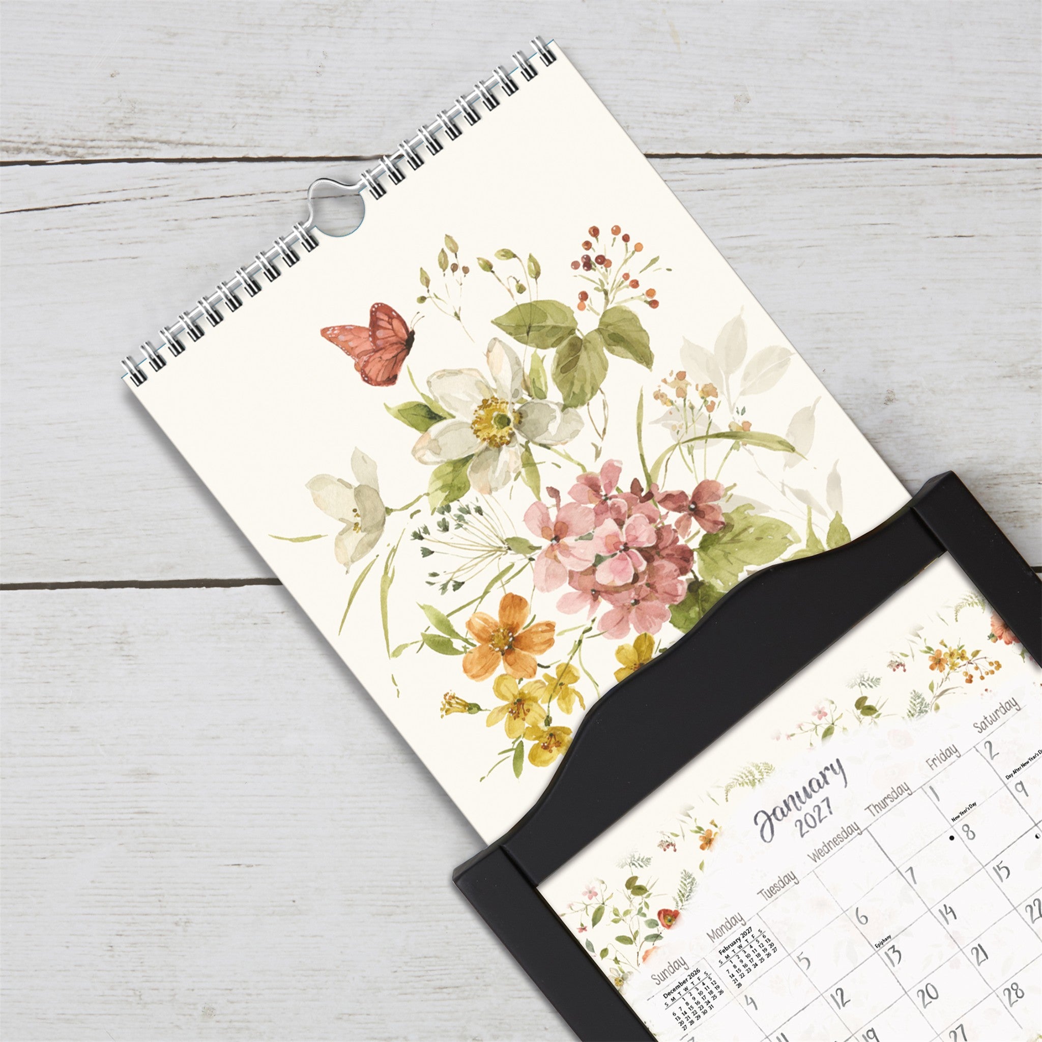 Watercolor Seasons 2027 Slim Calendar - Online Only