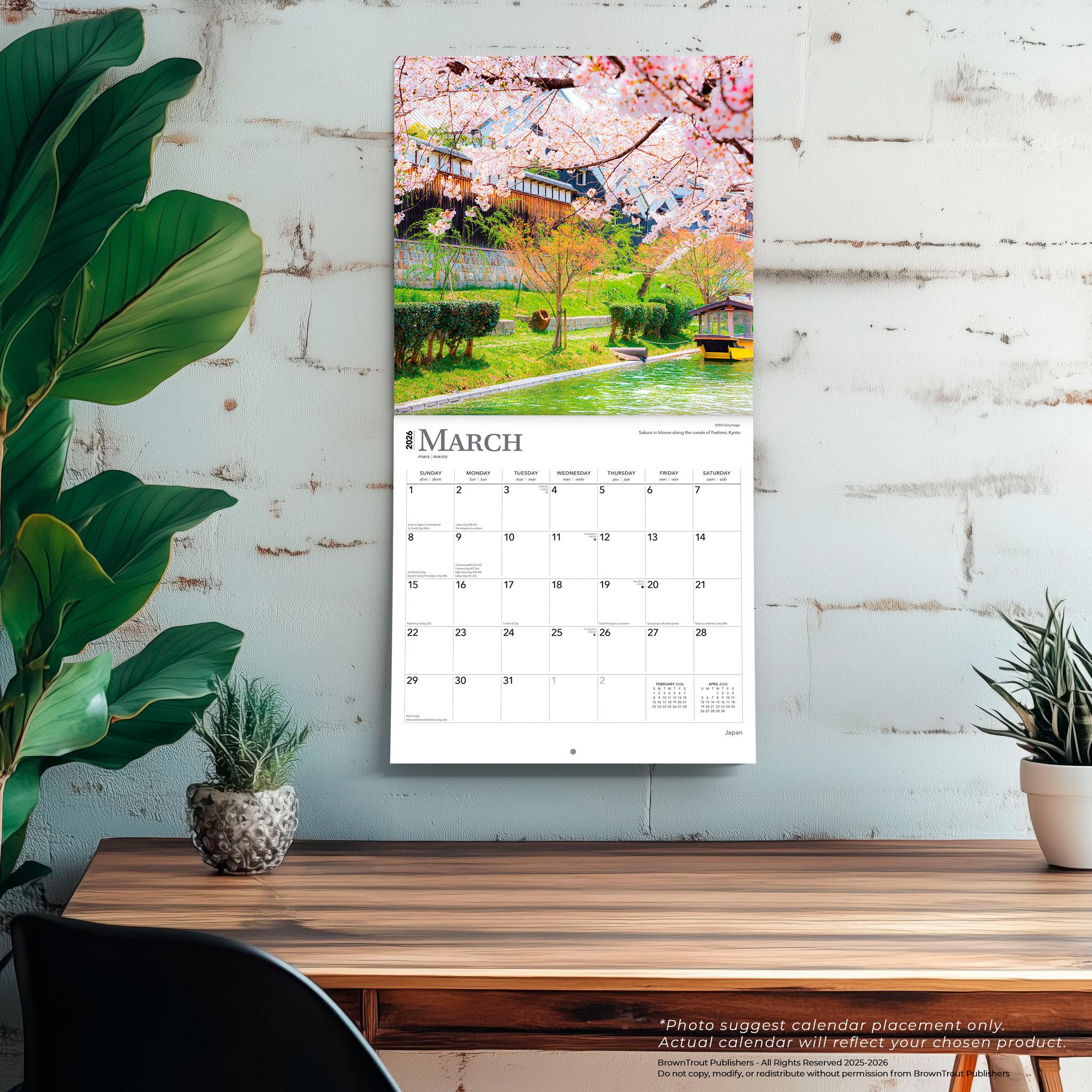 Japan 2026 Wall Calendar - Online Exclusive