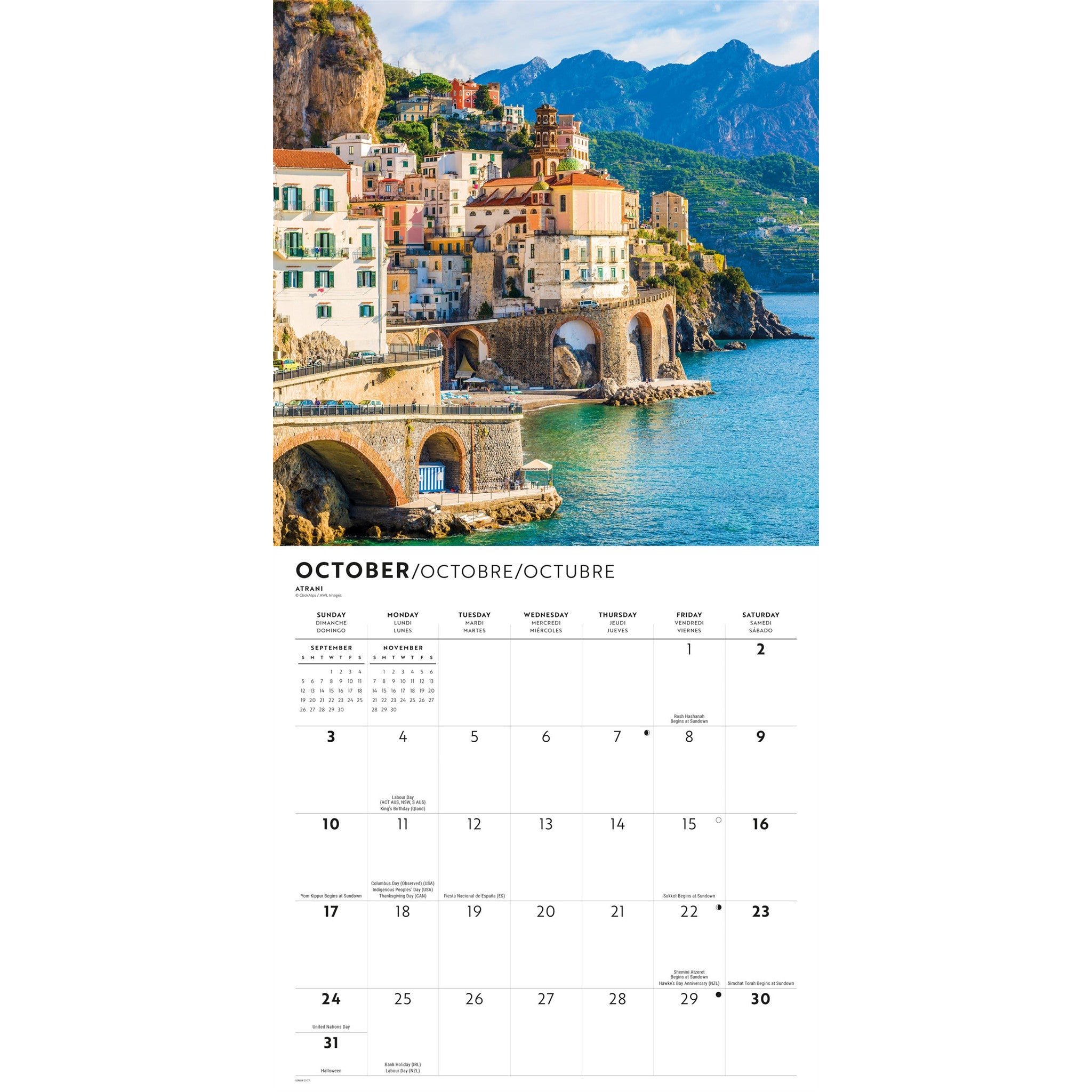 Italia 2027 Wall Calendar