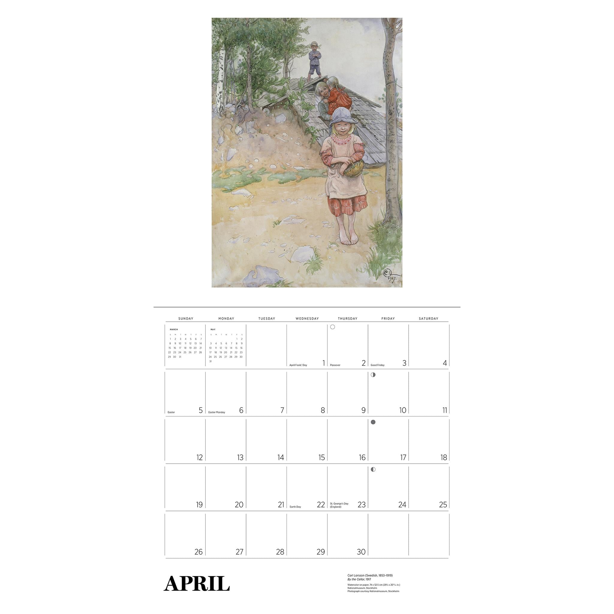 Carl Larsson 2026 Wall Calendar - Online Only