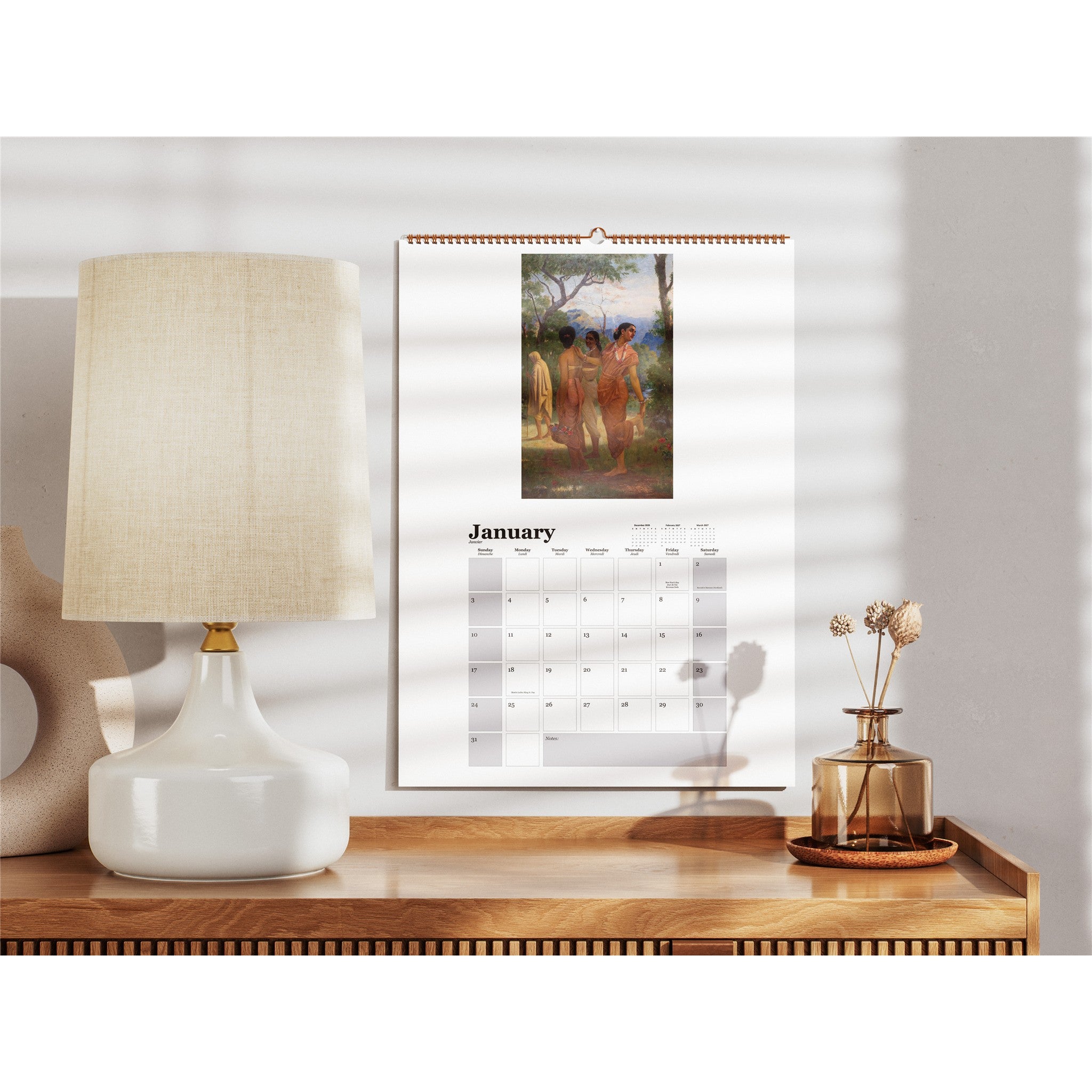 Ravi Varma 2027 Wall Calendar - Online Only