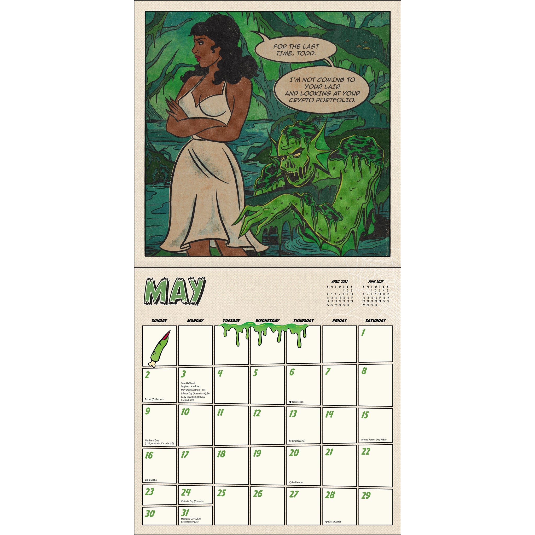 Tragic Girls 2027 Wall Calendar