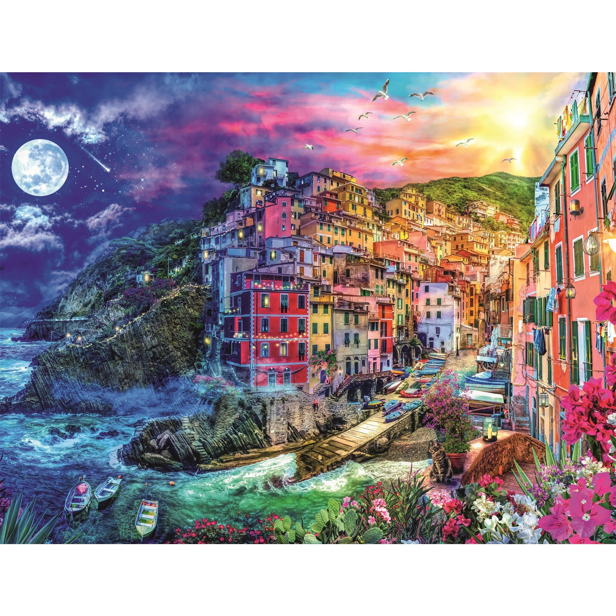 Colorful Cinque Terre 2000 Piece Puzzle