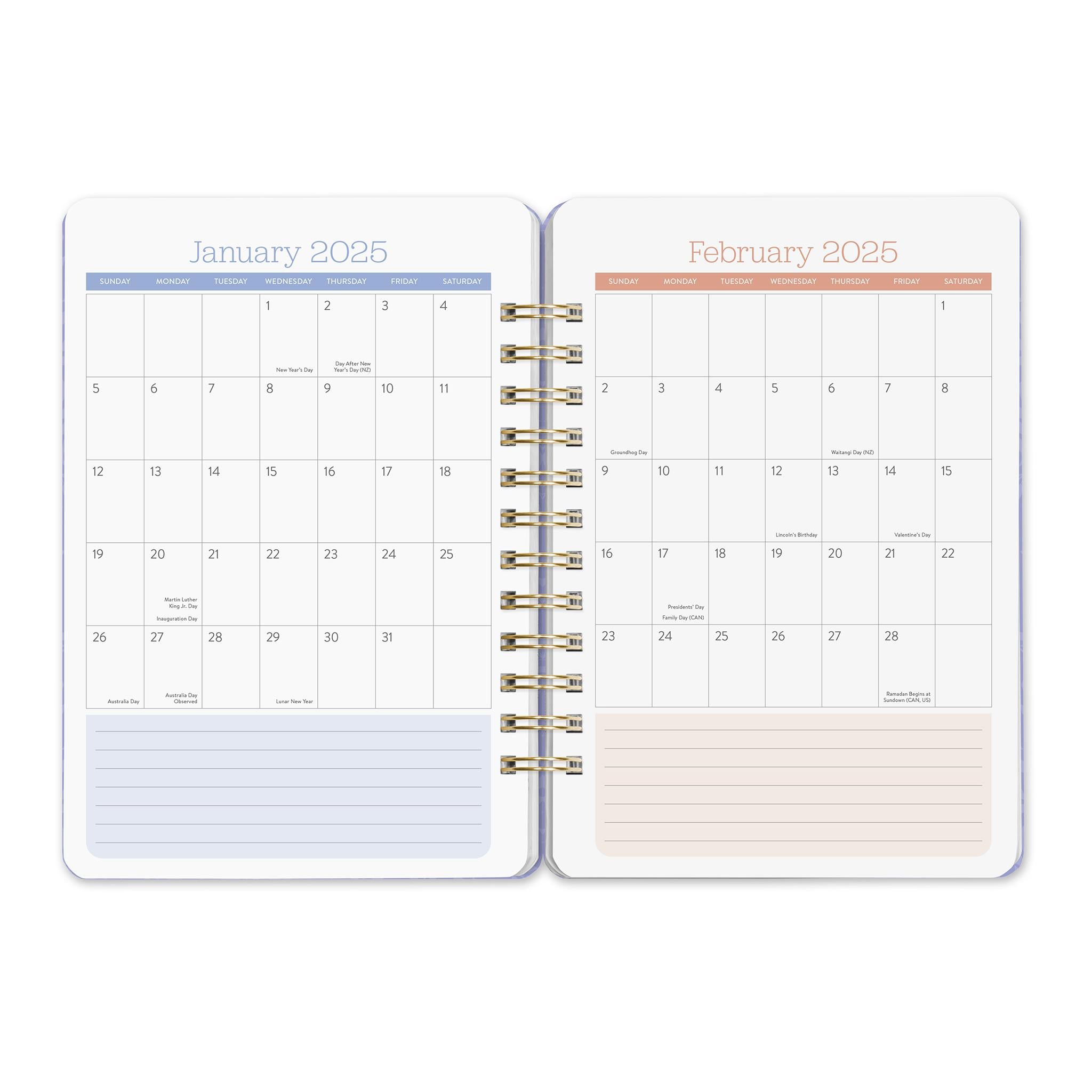 Bella Flora Do It All Planner 2025 Calendar