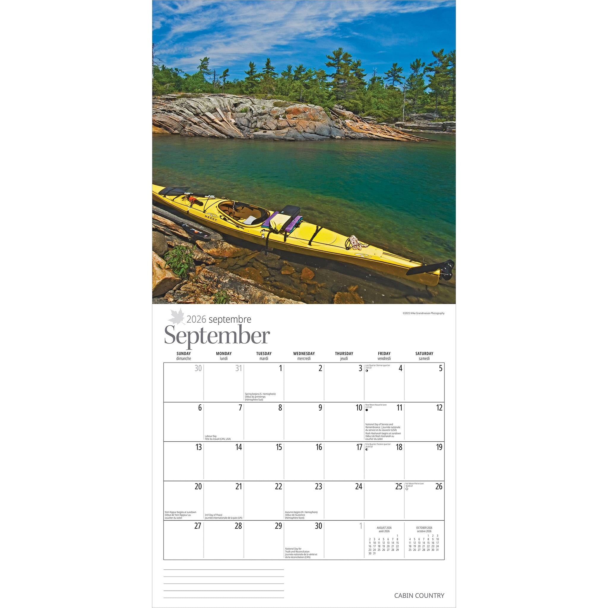 Cabin Country 2026 Wall Calendar