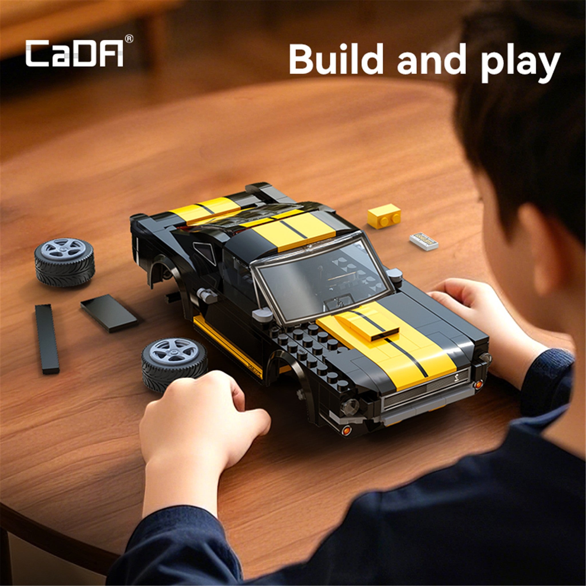 Black 1:20 Shelby GT350H 292 Pieces with Remote Control
