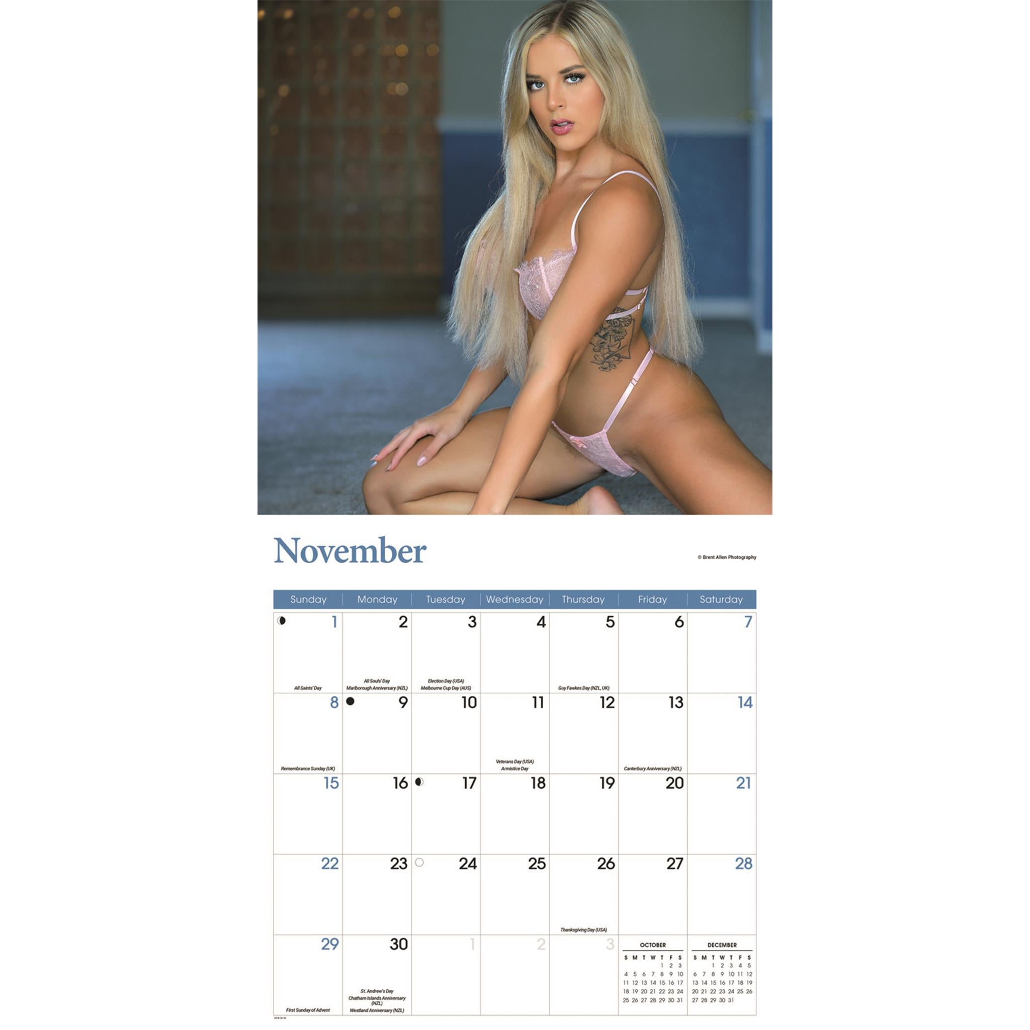 Lingerie 2026 Wall Calendar