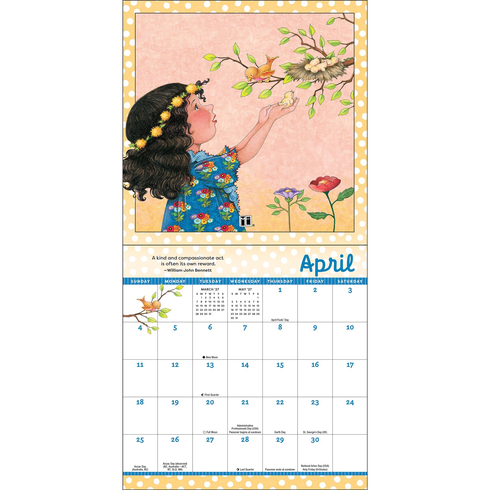 Mary Engelbreit's Kindness is Magic 2027 Mini Calendar - Online Only