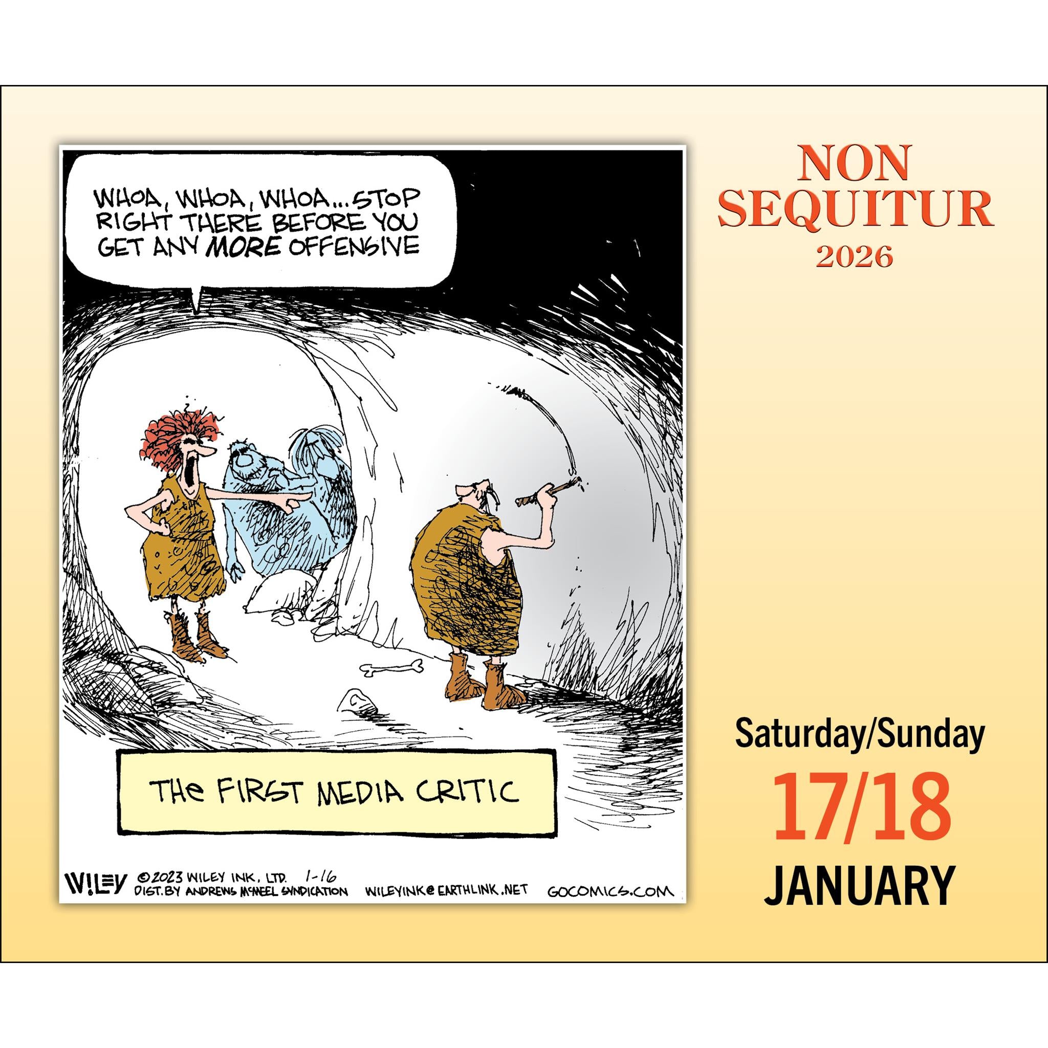 Non Sequitur 2026 Box Calendar