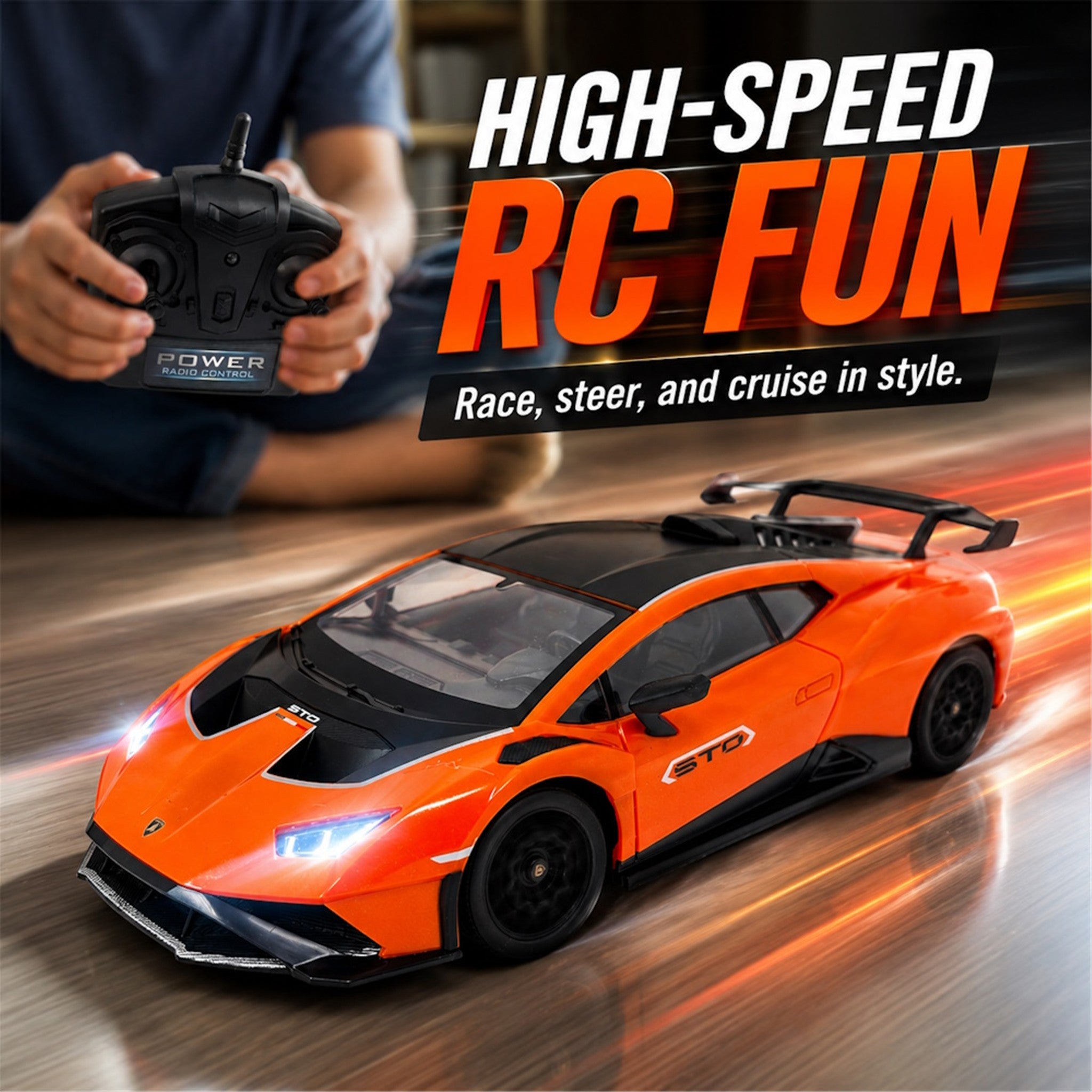 Hyper Drive R/C Lamborghini Huracan STO 1:18 Scale