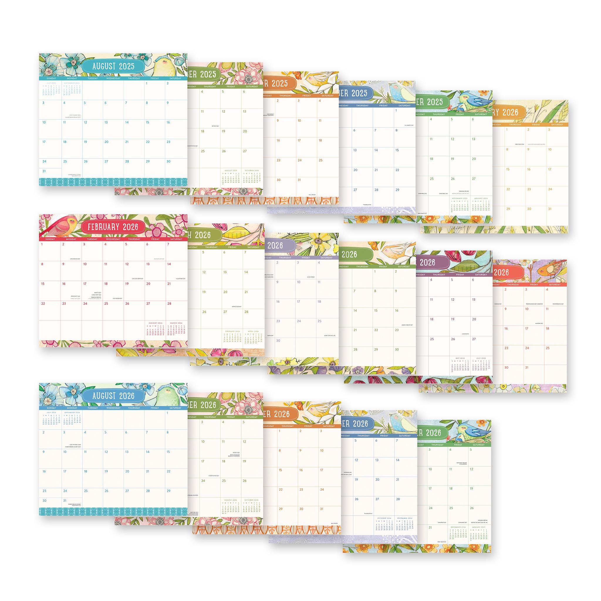Where Love Grows 2025-2026 Exclusive Mini Magnetic Pad Calendar