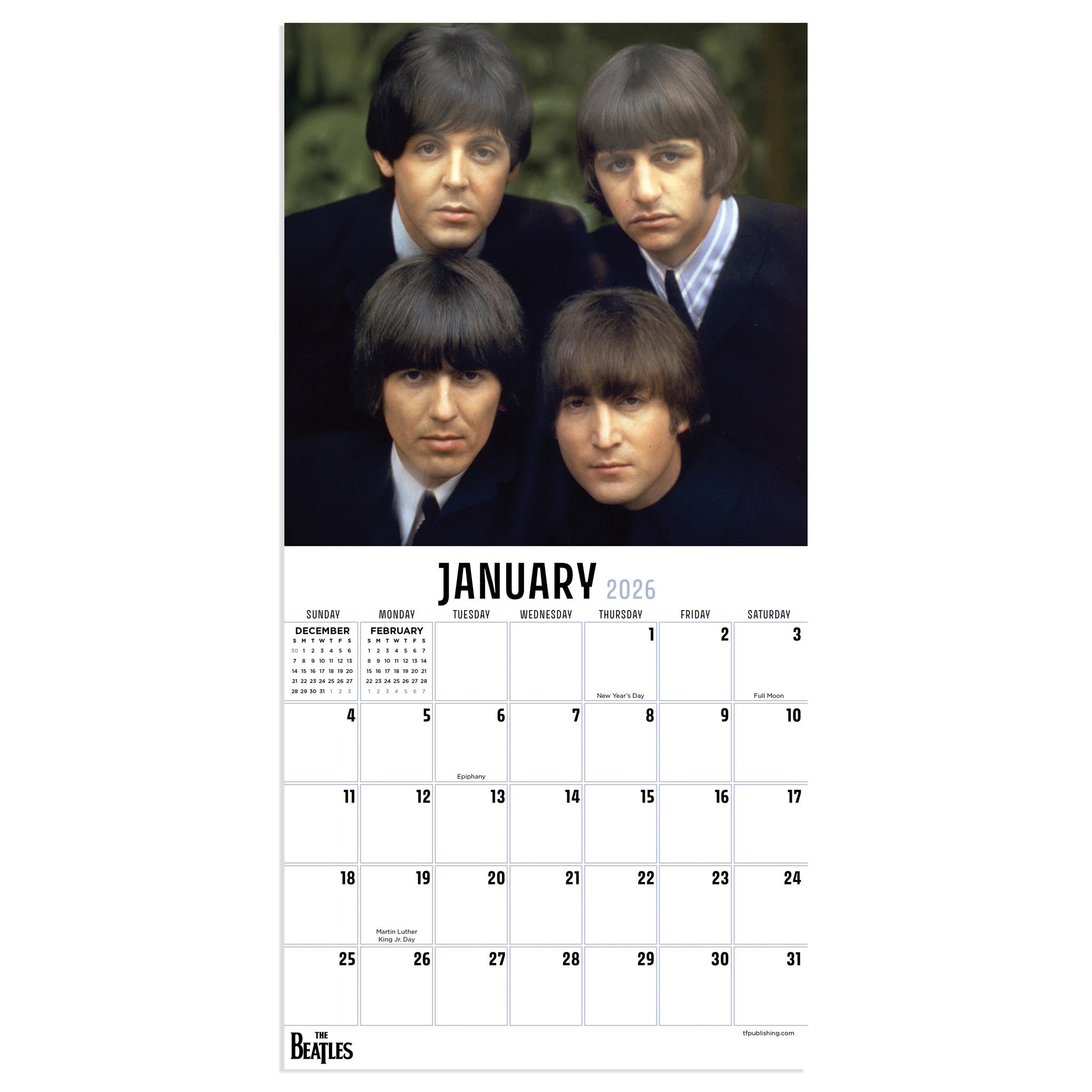 Beatles 2026 Mini Calendar