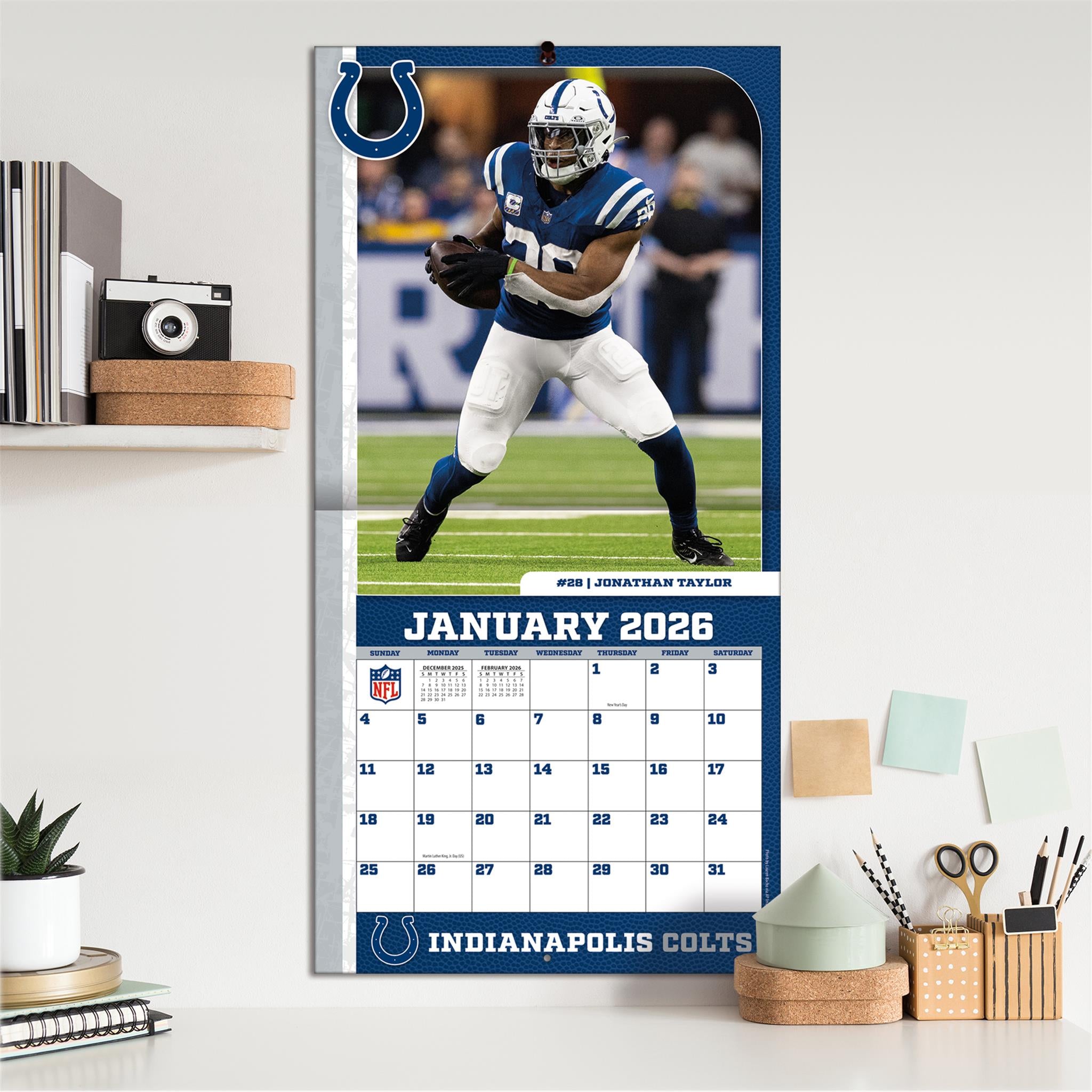 NFL Indianapolis Colts 2026 Wall Calendar Online Only
