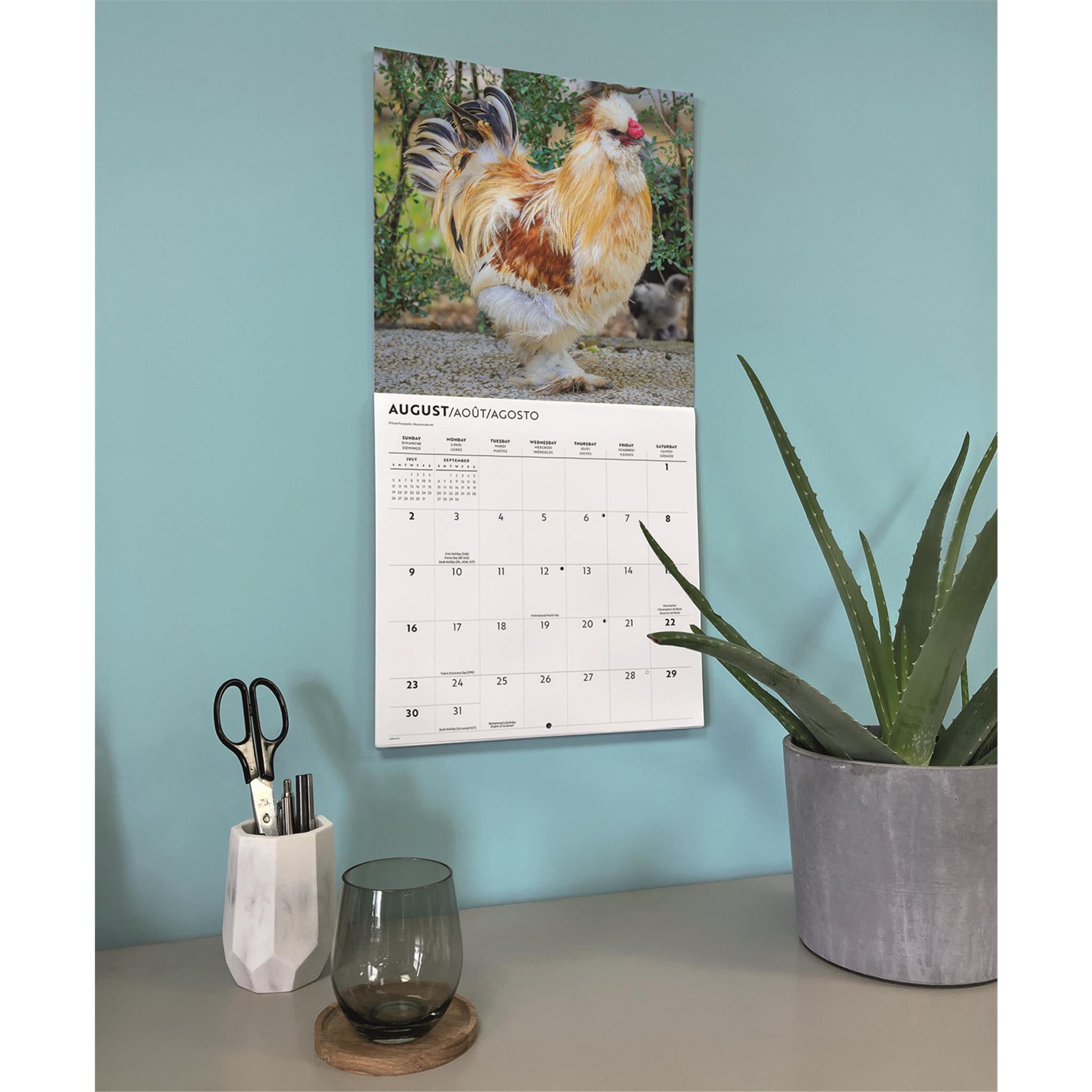 Chickens 2026 Wall Calendar
