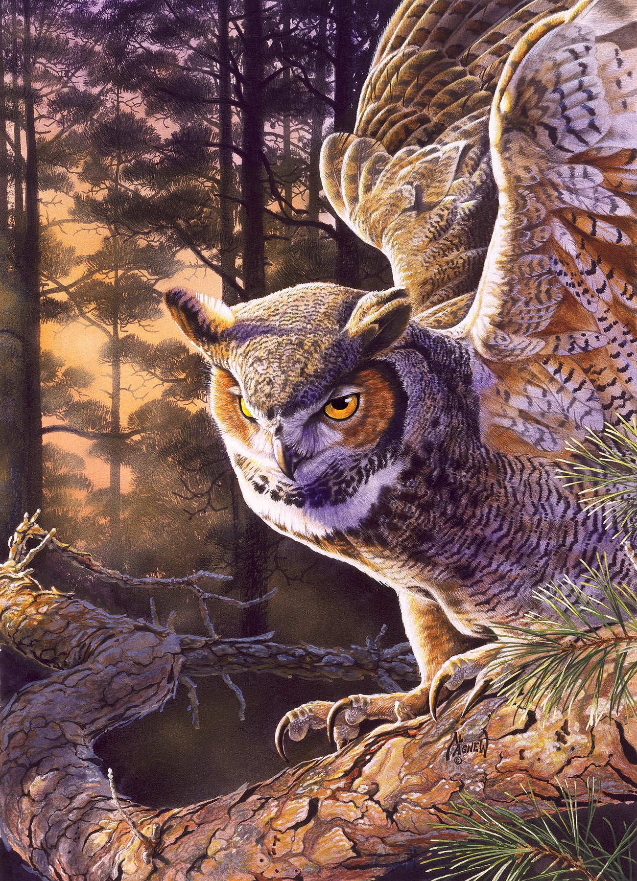 625012402347 Evening Hunter 1000 Piece Puzzle Exclusive Cobble