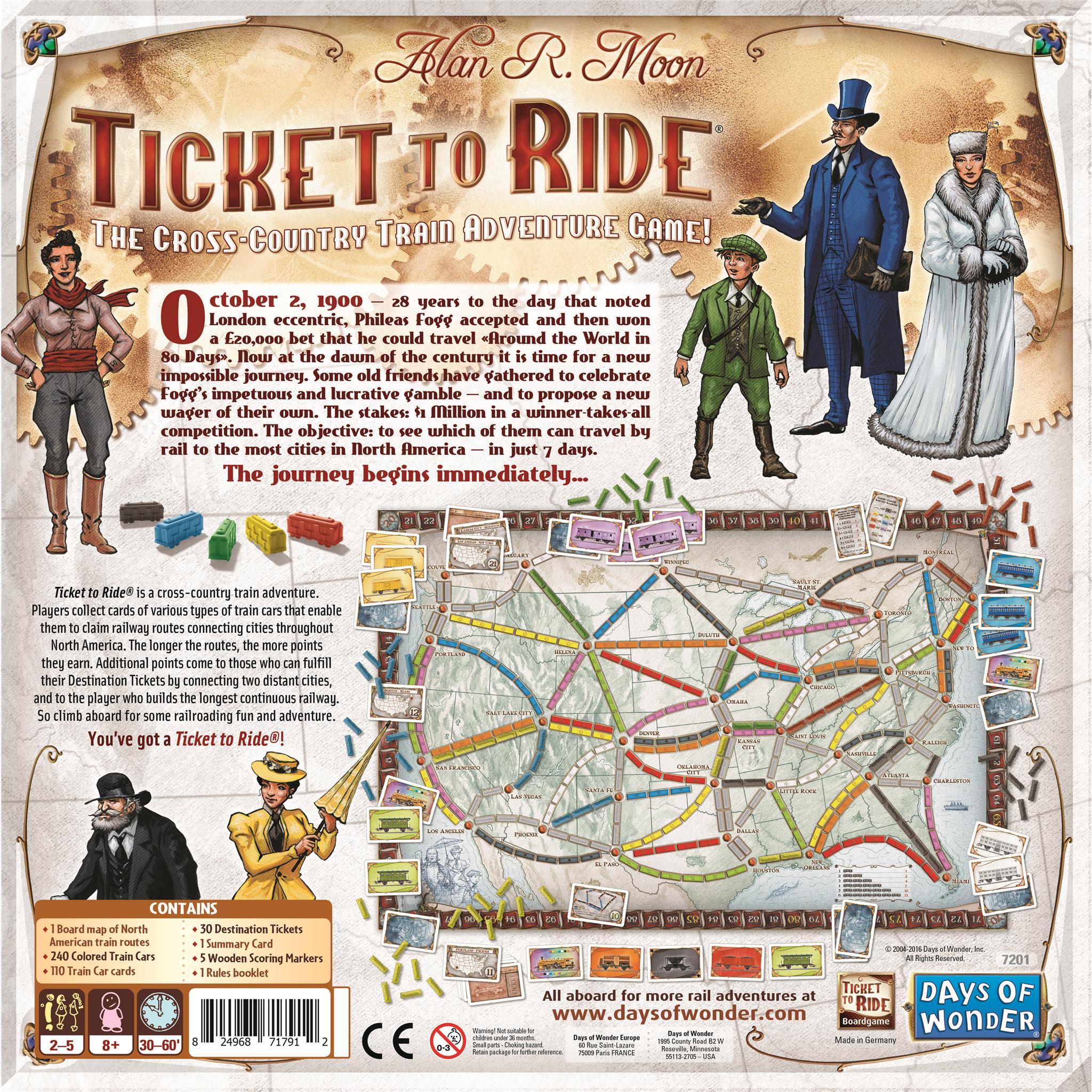 Ticket to Ride Strategy Game - Calendar Club Canada
