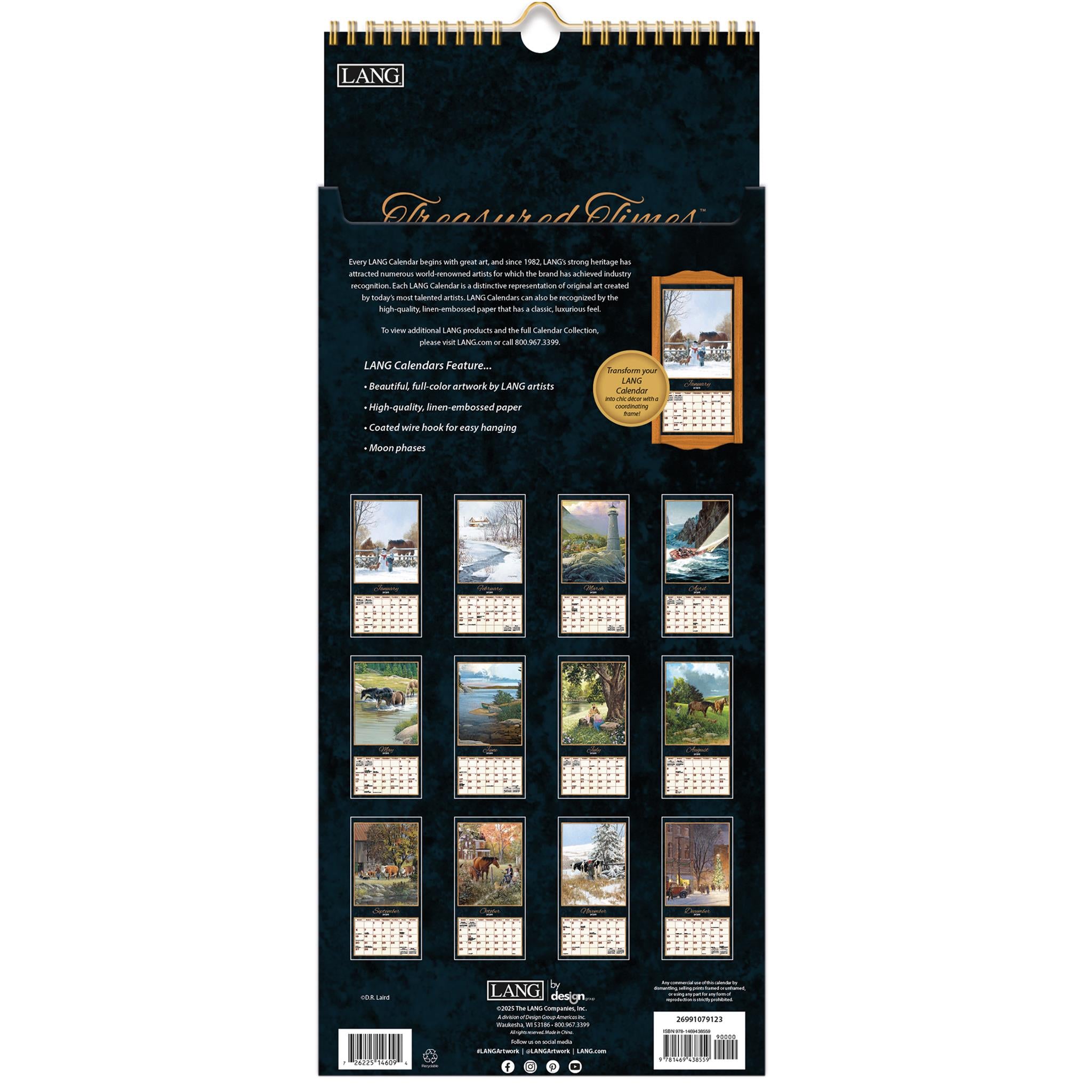 Treasured Times 2026 Slim Calendar